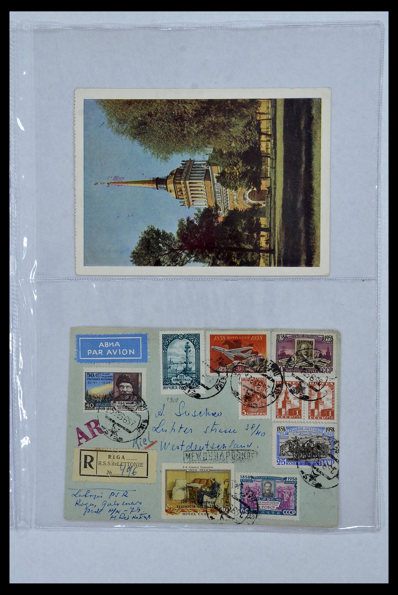 34088 041 - Postzegelverzameling 34088 Rusland brieven 1868-1958.