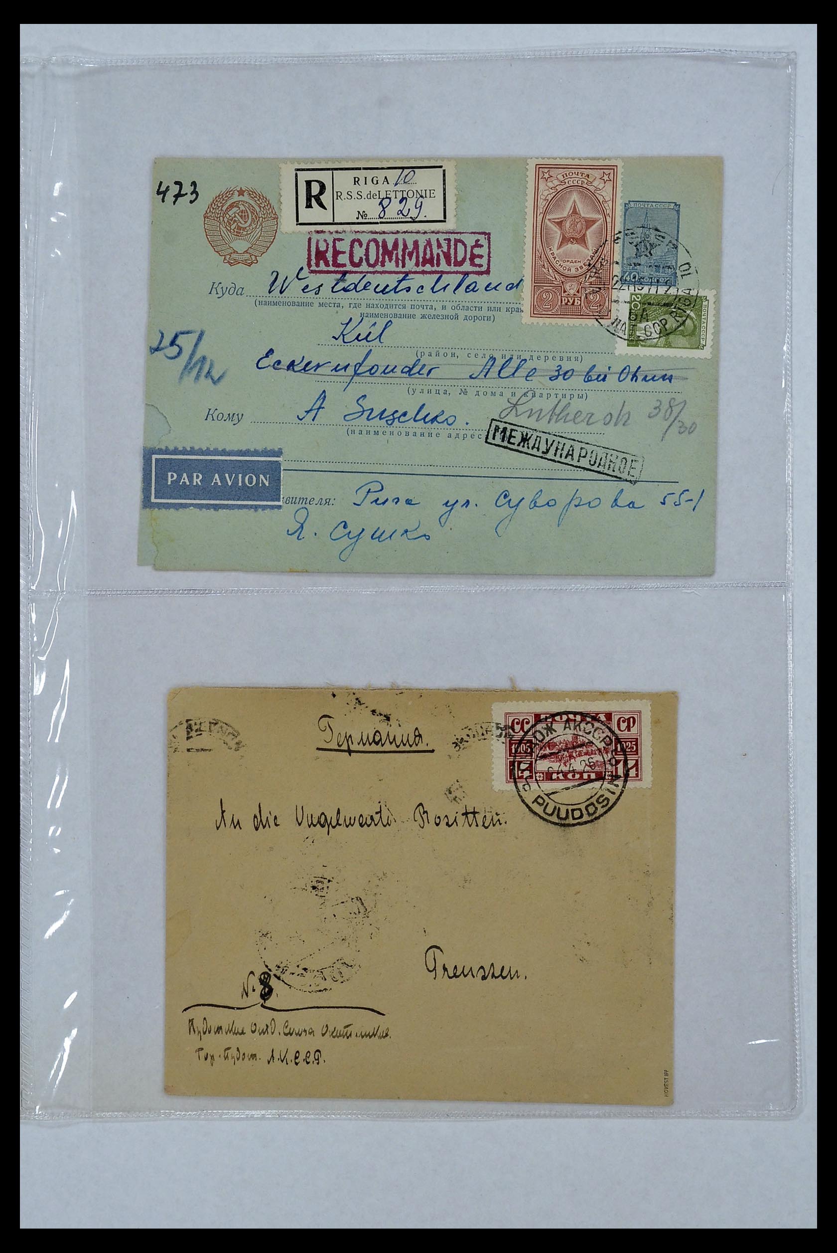 34088 079 - Stamp collection 34088 Russia covers 1868-1958.