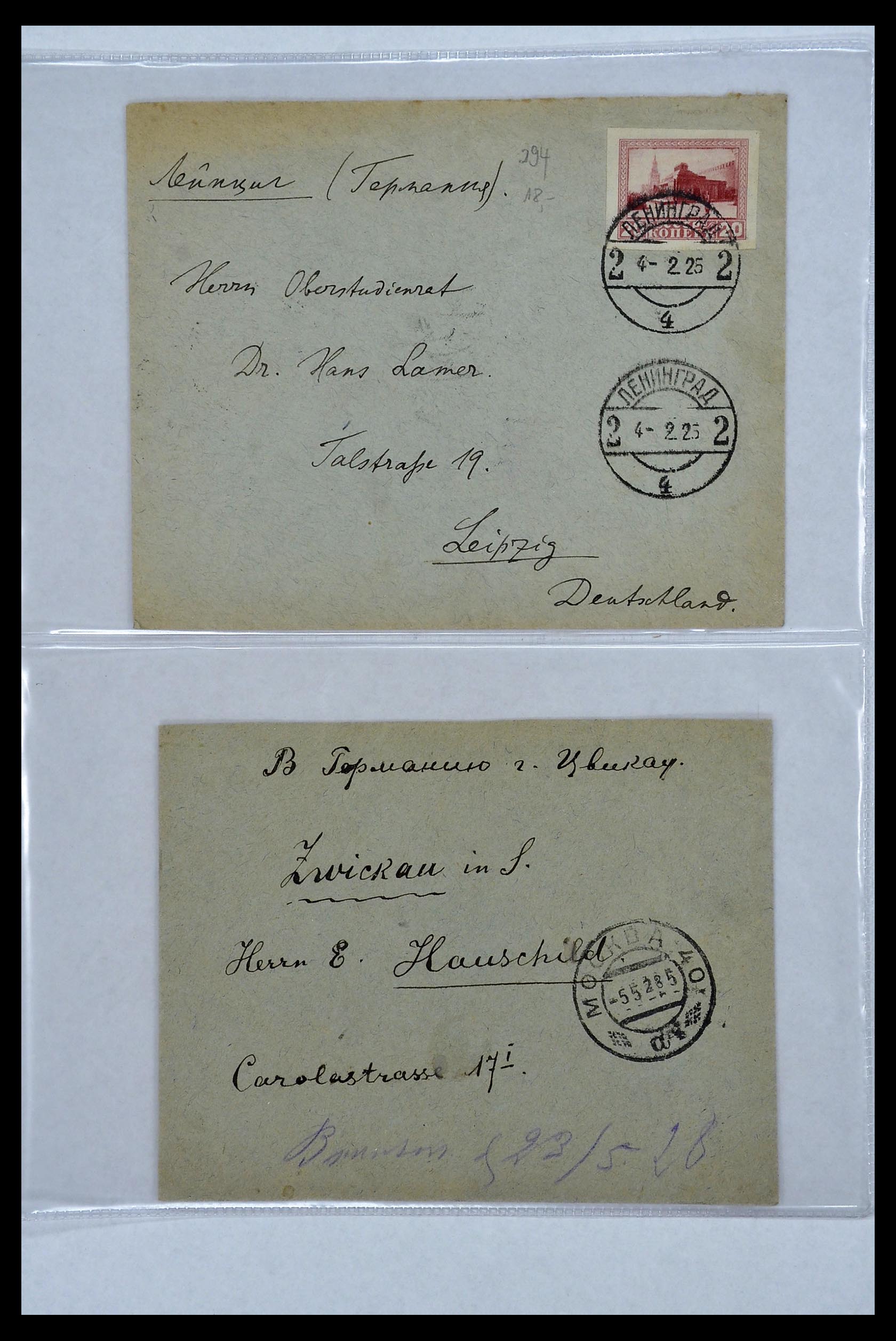 34088 121 - Postzegelverzameling 34088 Rusland brieven 1868-1958.
