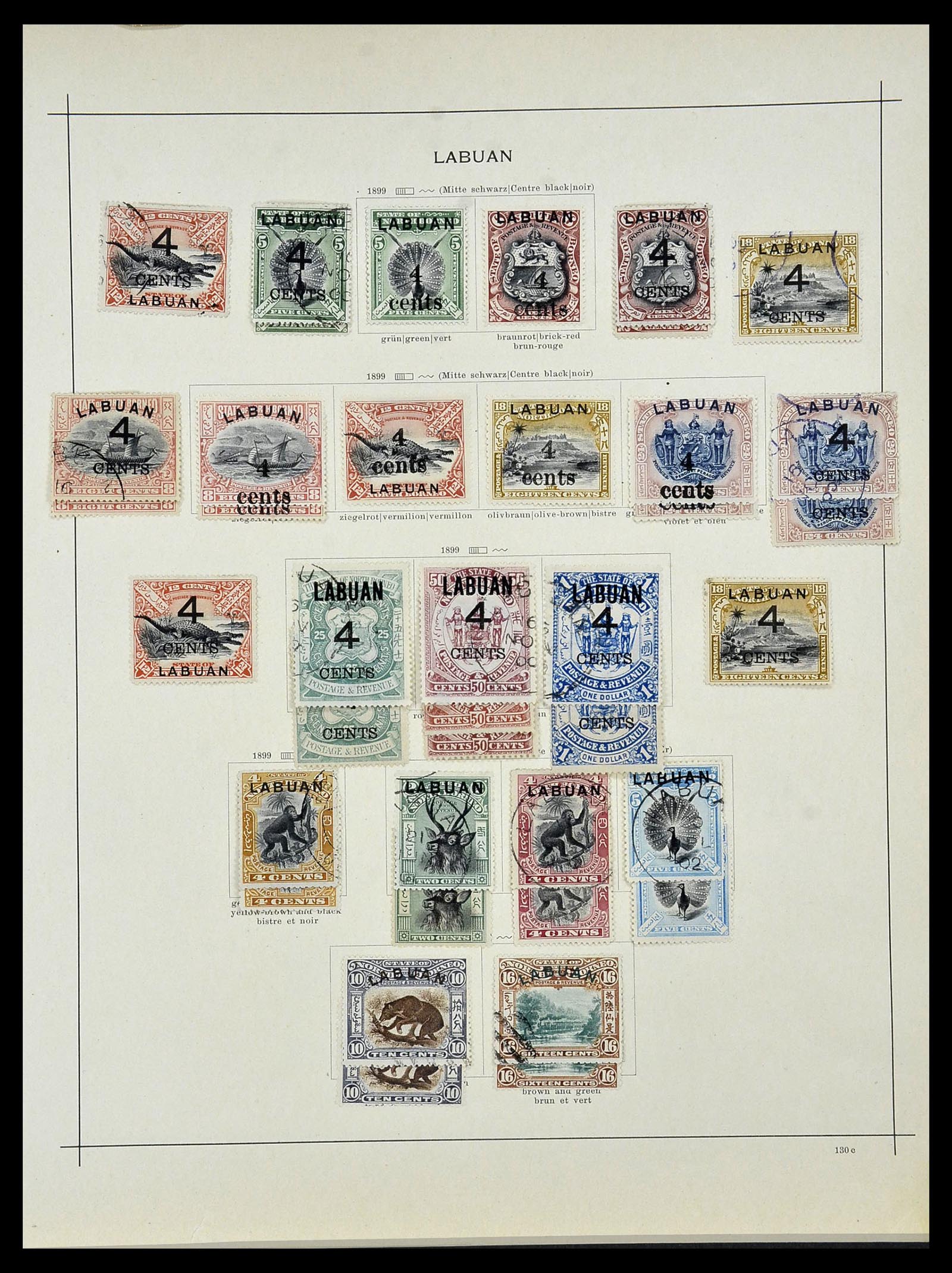 34091 004 - Postzegelverzameling 34091 Labuan 1879-1904.