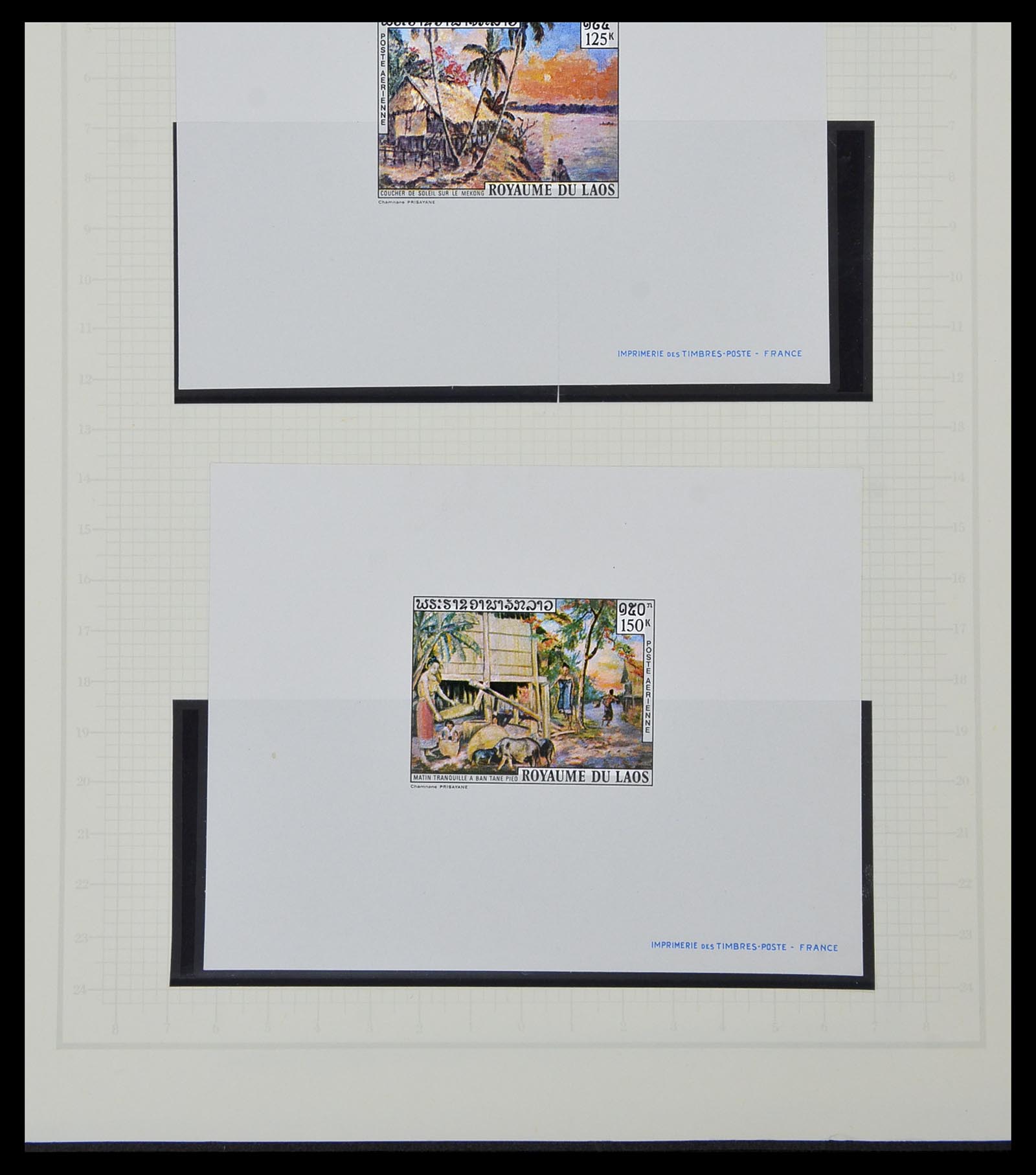 34092 029 - Postzegelverzameling 34092 Laos 1951-1972.