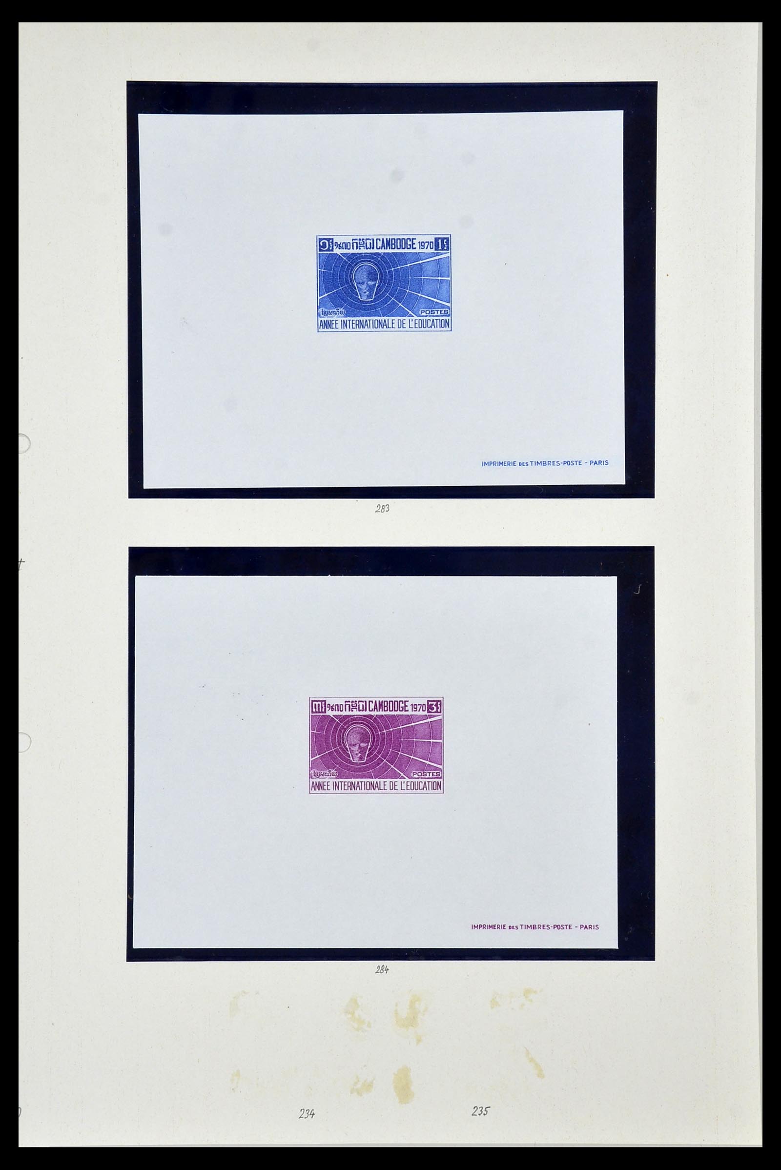 34092 037 - Postzegelverzameling 34092 Laos 1951-1972.
