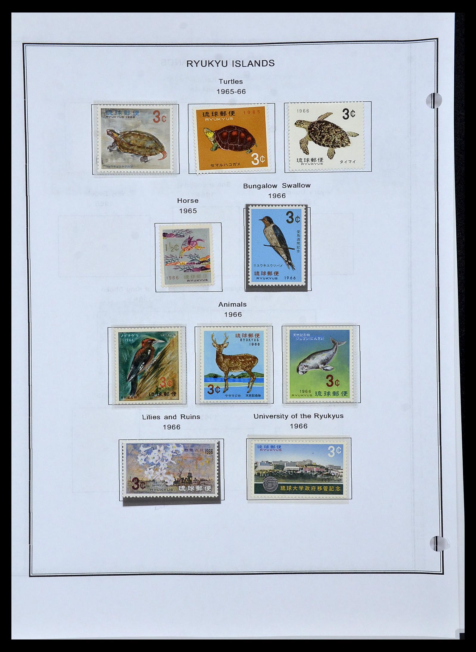 34094 012 - Stamp collection 34094 Ryukyu 1949-1972.