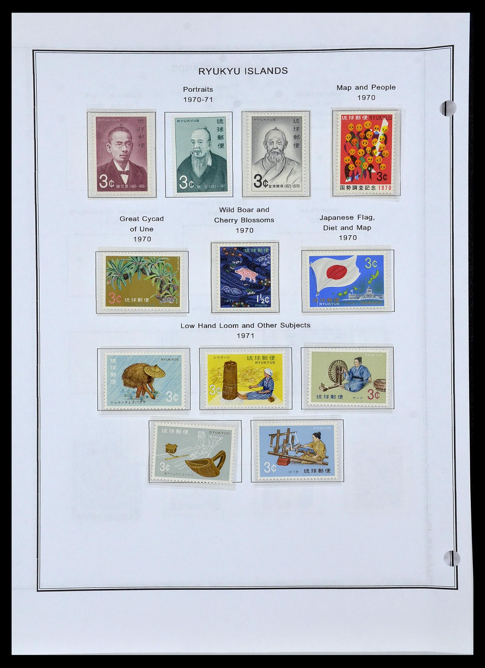 34094 018 - Postzegelverzameling 34094 Riukiu 1949-1972.