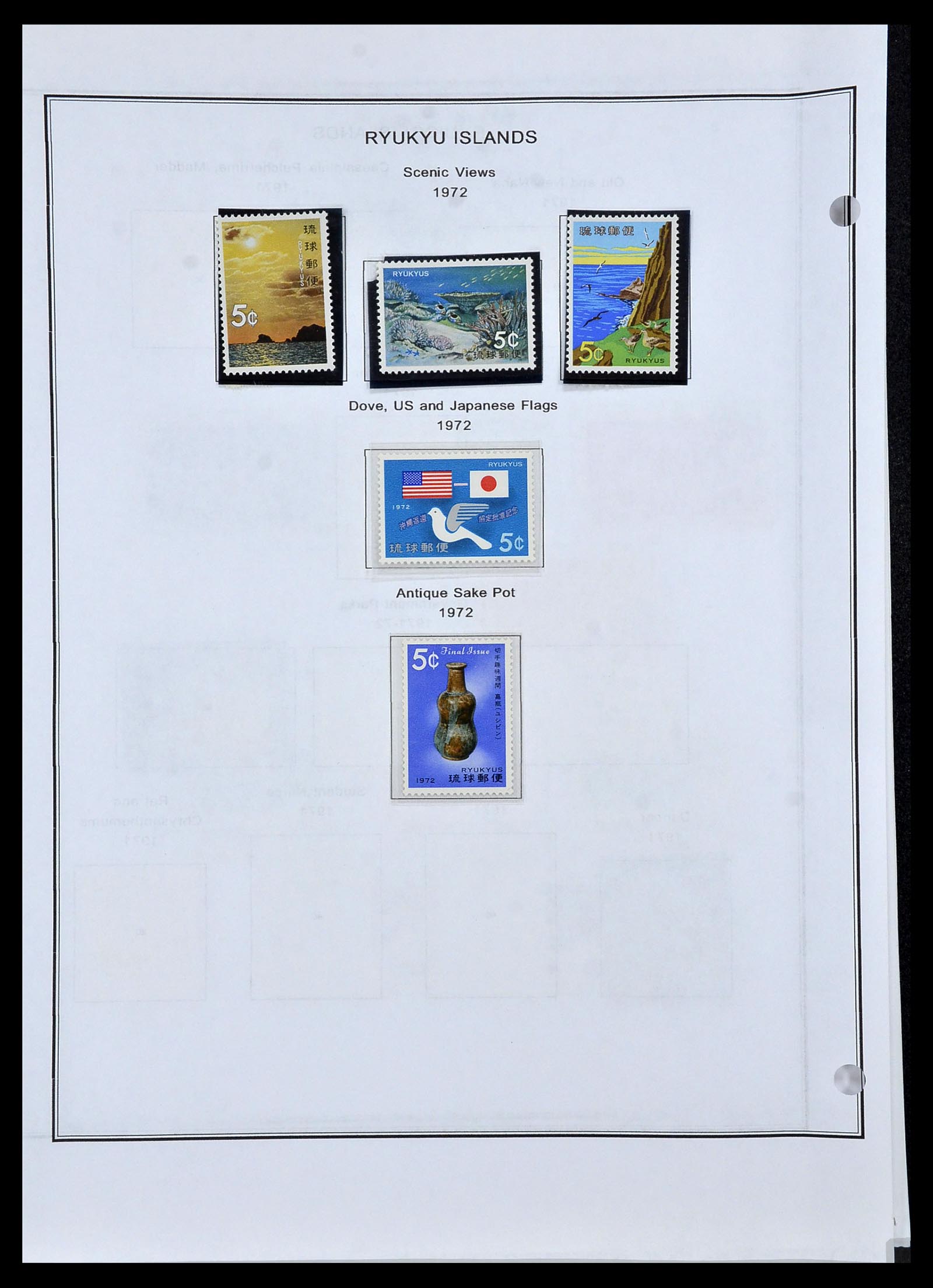 34094 020 - Postzegelverzameling 34094 Riukiu 1949-1972.
