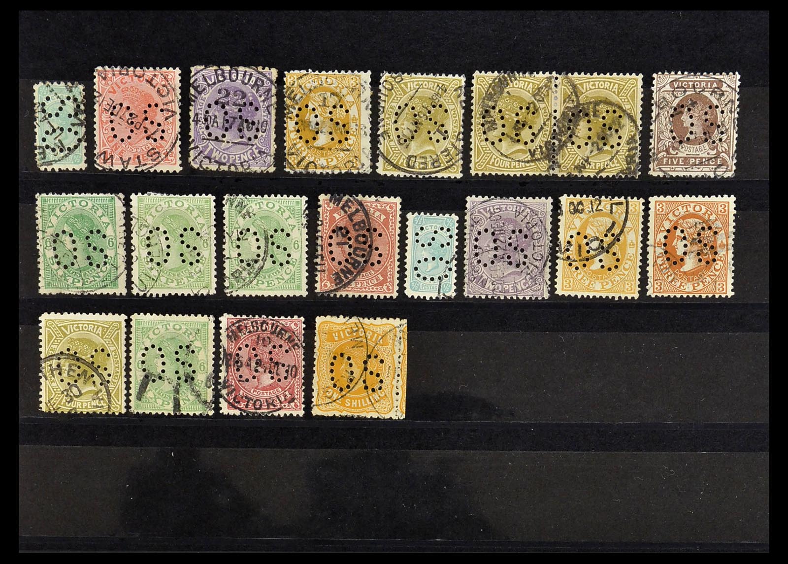 34095 002 - Postzegelverzameling 34095 Australië en Staten dienstzegels 1901-1933