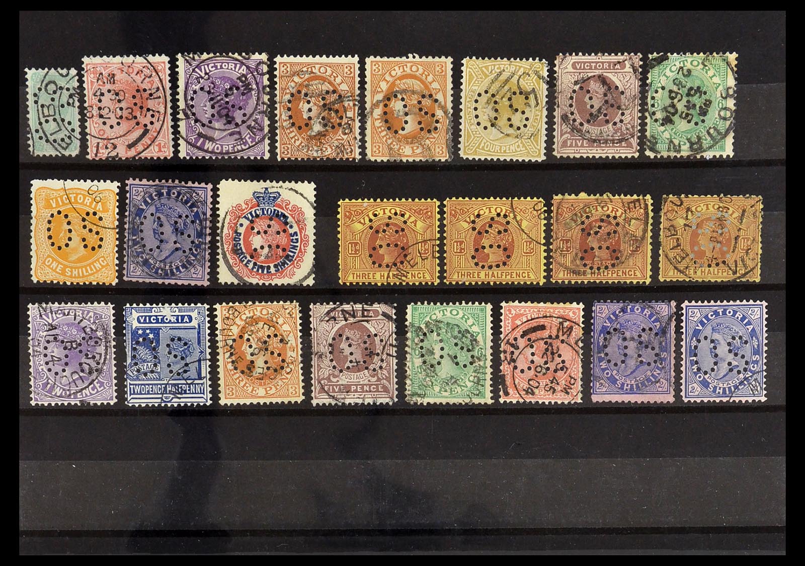34095 003 - Postzegelverzameling 34095 Australië en Staten dienstzegels 1901-1933