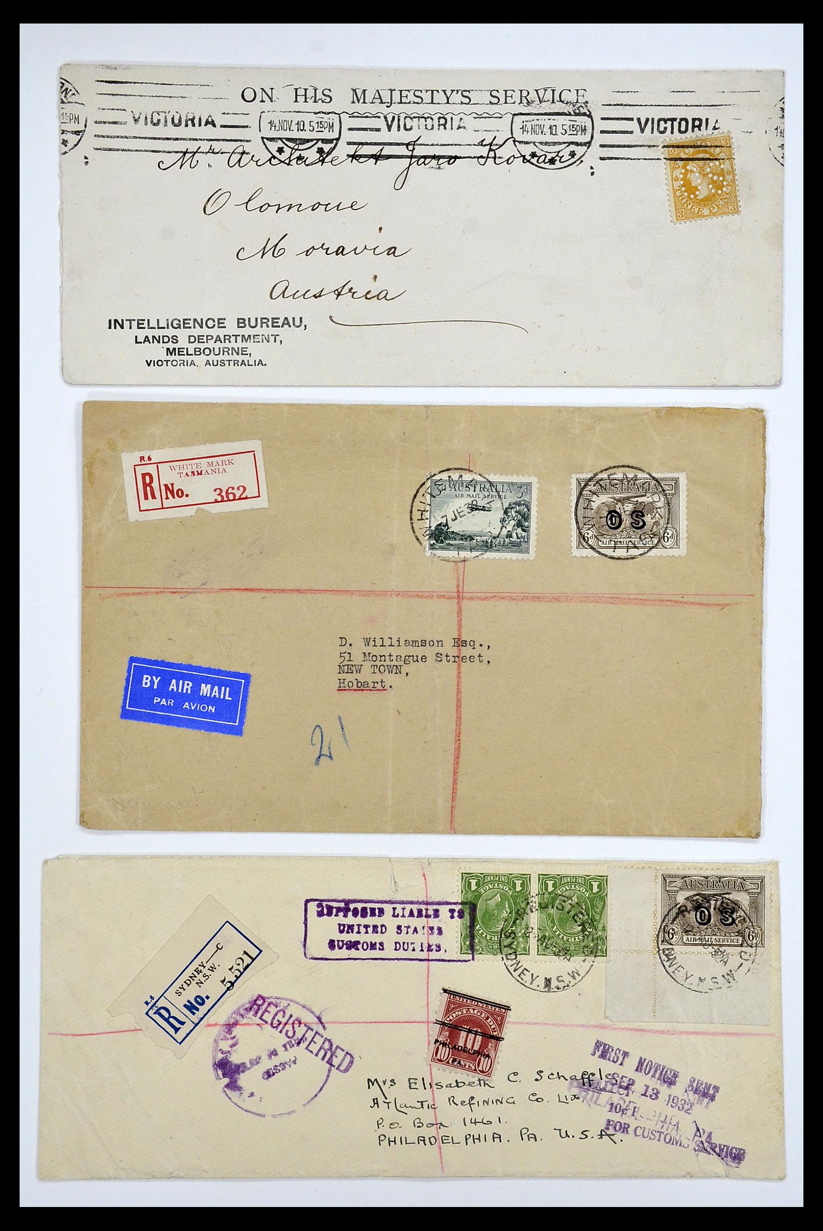 34095 006 - Postzegelverzameling 34095 Australië en Staten dienstzegels 1901-1933