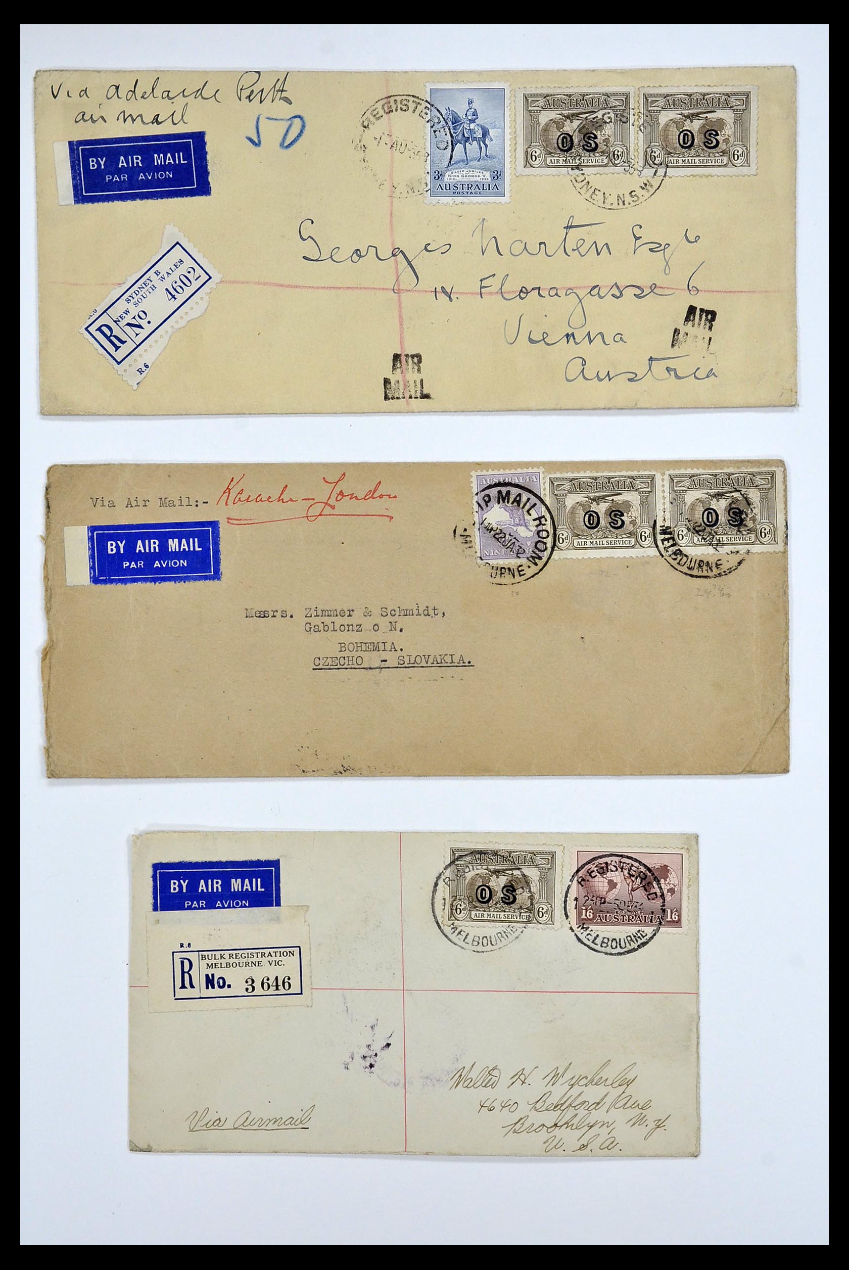 34095 007 - Postzegelverzameling 34095 Australië en Staten dienstzegels 1901-1933