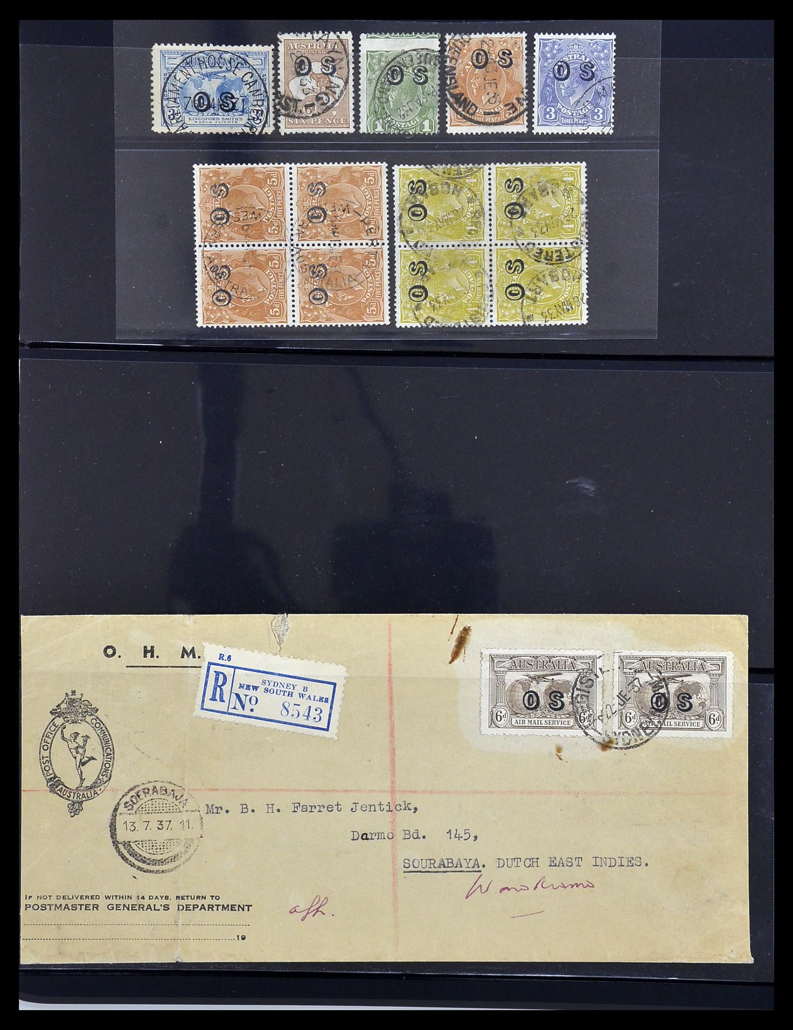 34095 011 - Postzegelverzameling 34095 Australië en Staten dienstzegels 1901-1933