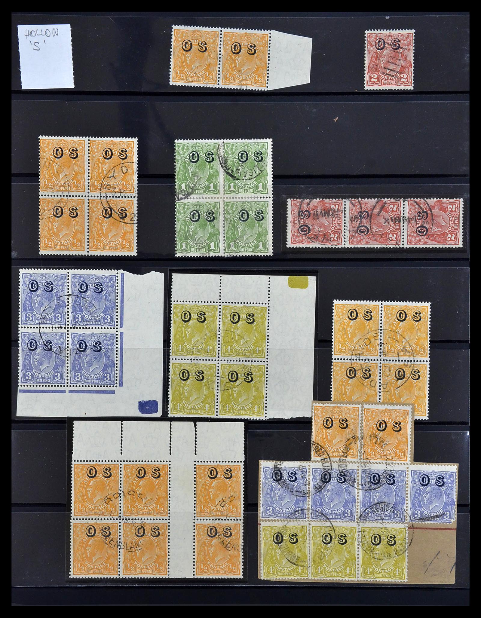 34095 013 - Postzegelverzameling 34095 Australië en Staten dienstzegels 1901-1933