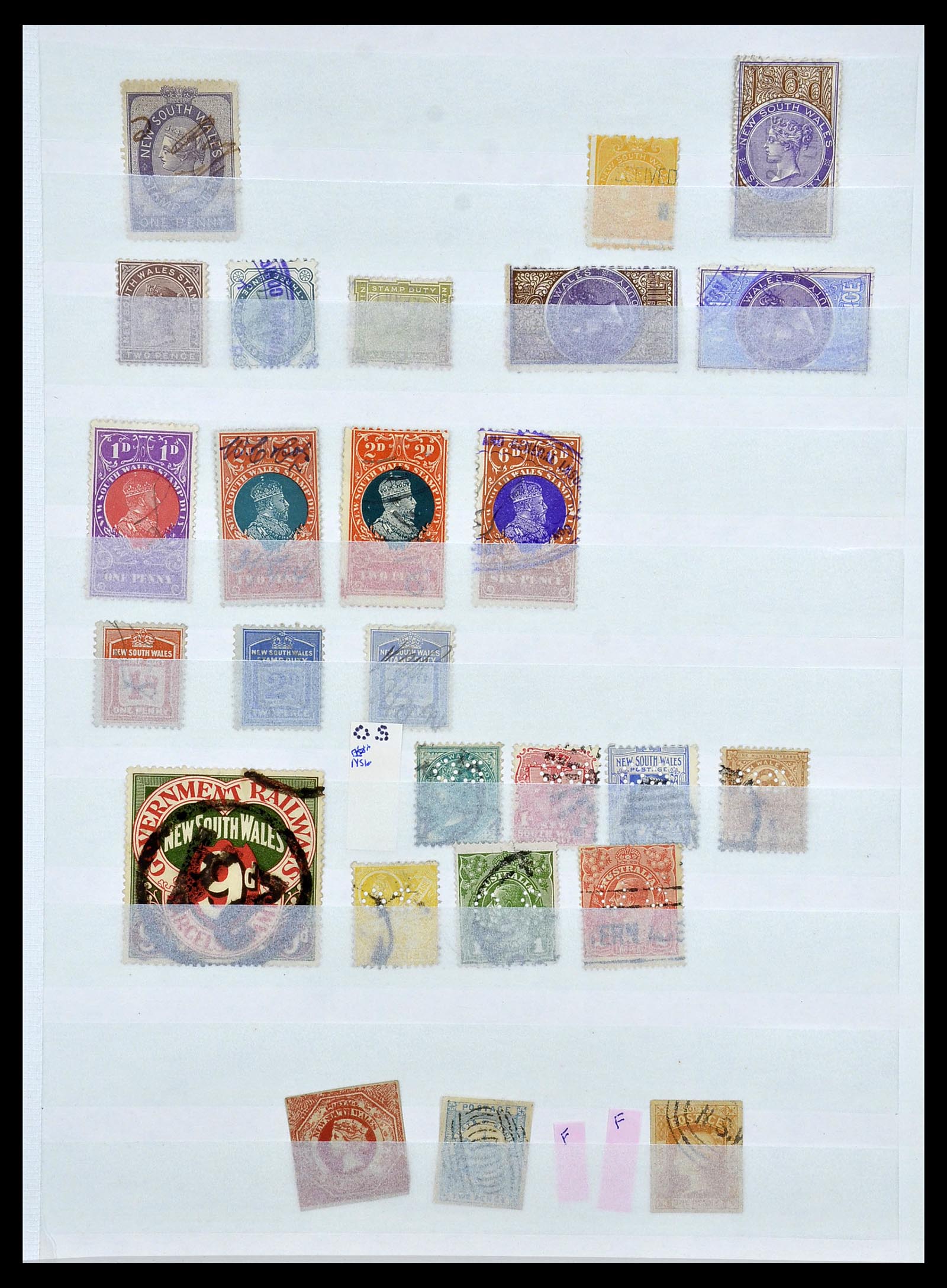 34095 016 - Stamp collection 34095 Australia and States officials 1901-1933.