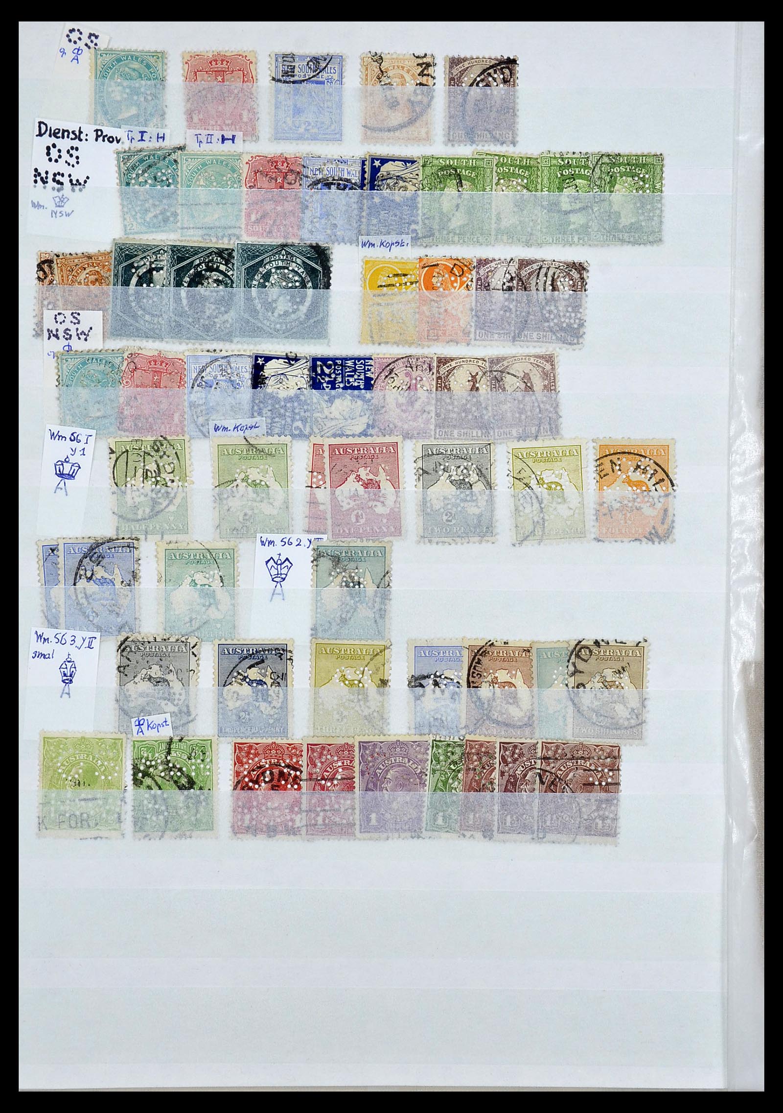34095 017 - Postzegelverzameling 34095 Australië en Staten dienstzegels 1901-1933