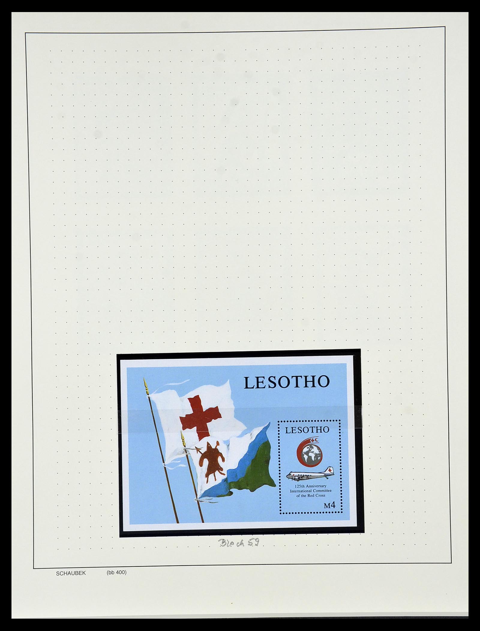 34097 060 - Postzegelverzameling 34097 Swaziland  en Lesotho 1935-1989.