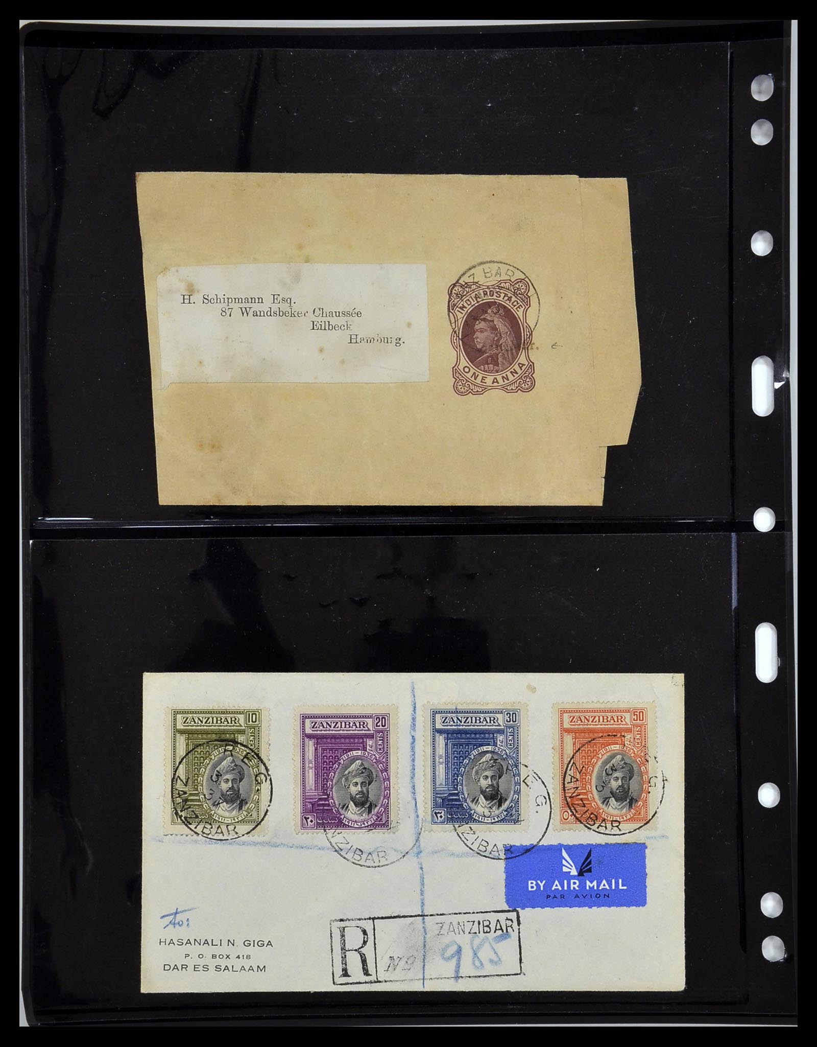 34098 006 - Stamp collection 34098 Zanzibar 1865-1937.
