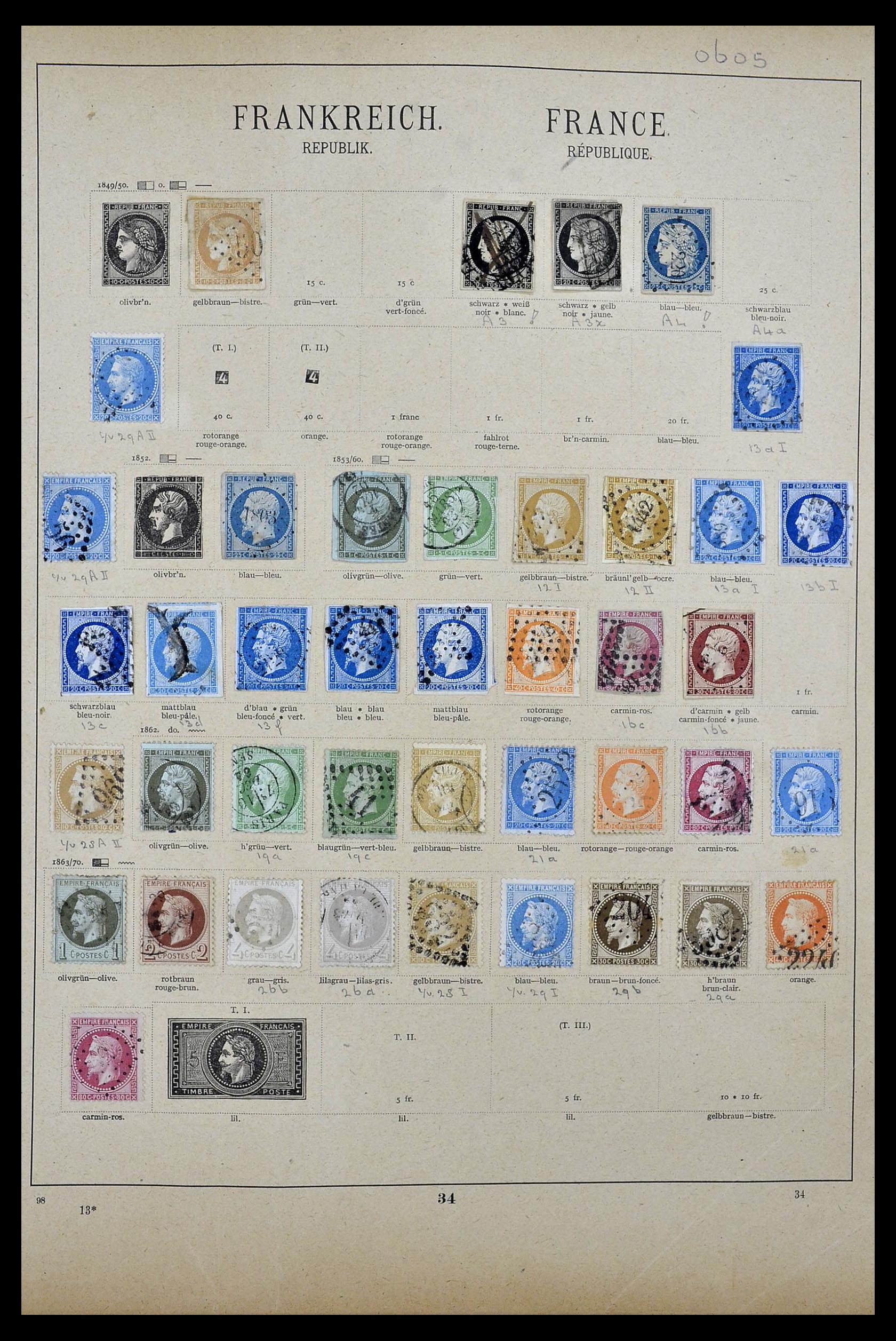 34100 0001 - Postzegelverzameling 34100 Wereld 1840-1935.