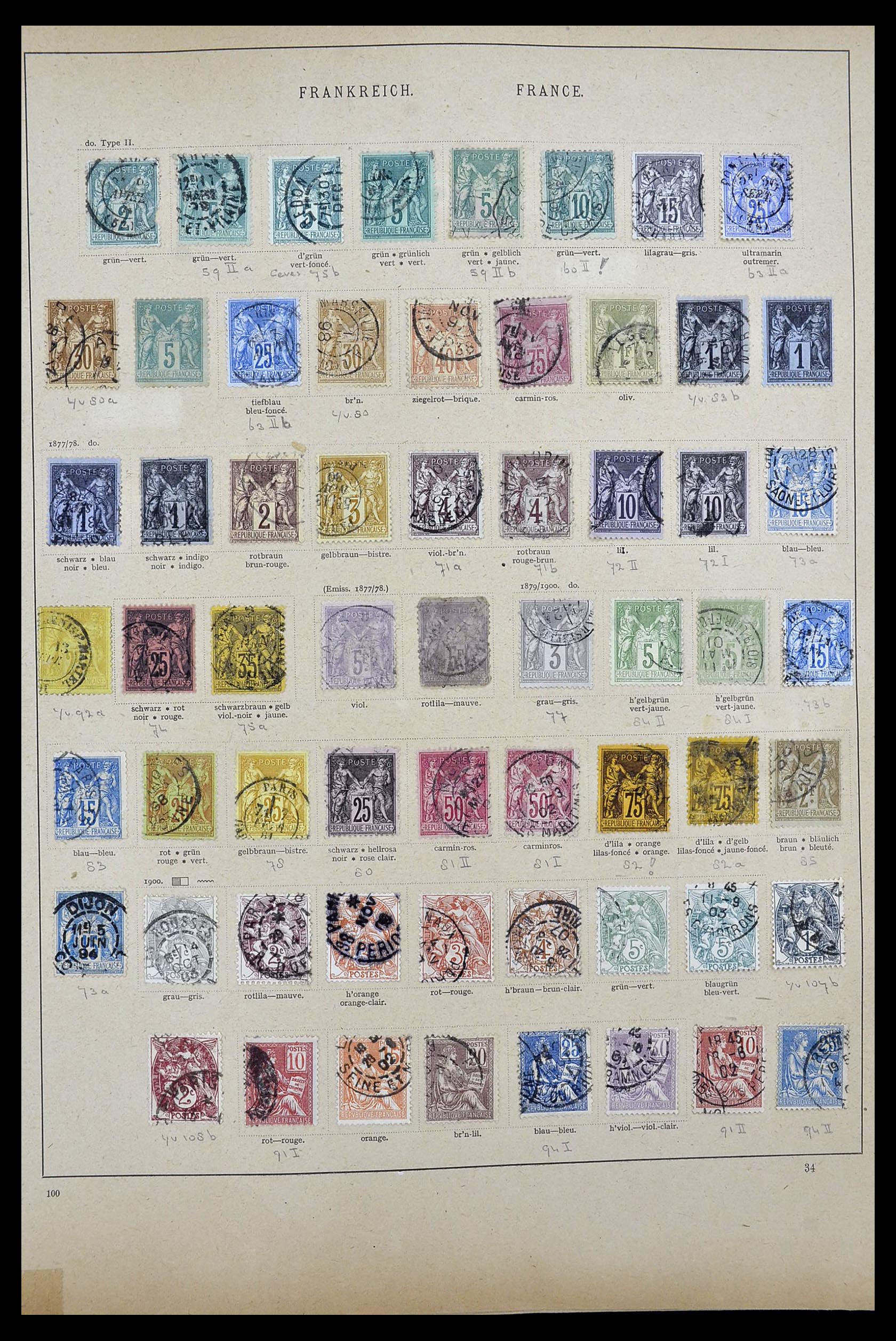 34100 0003 - Postzegelverzameling 34100 Wereld 1840-1935.