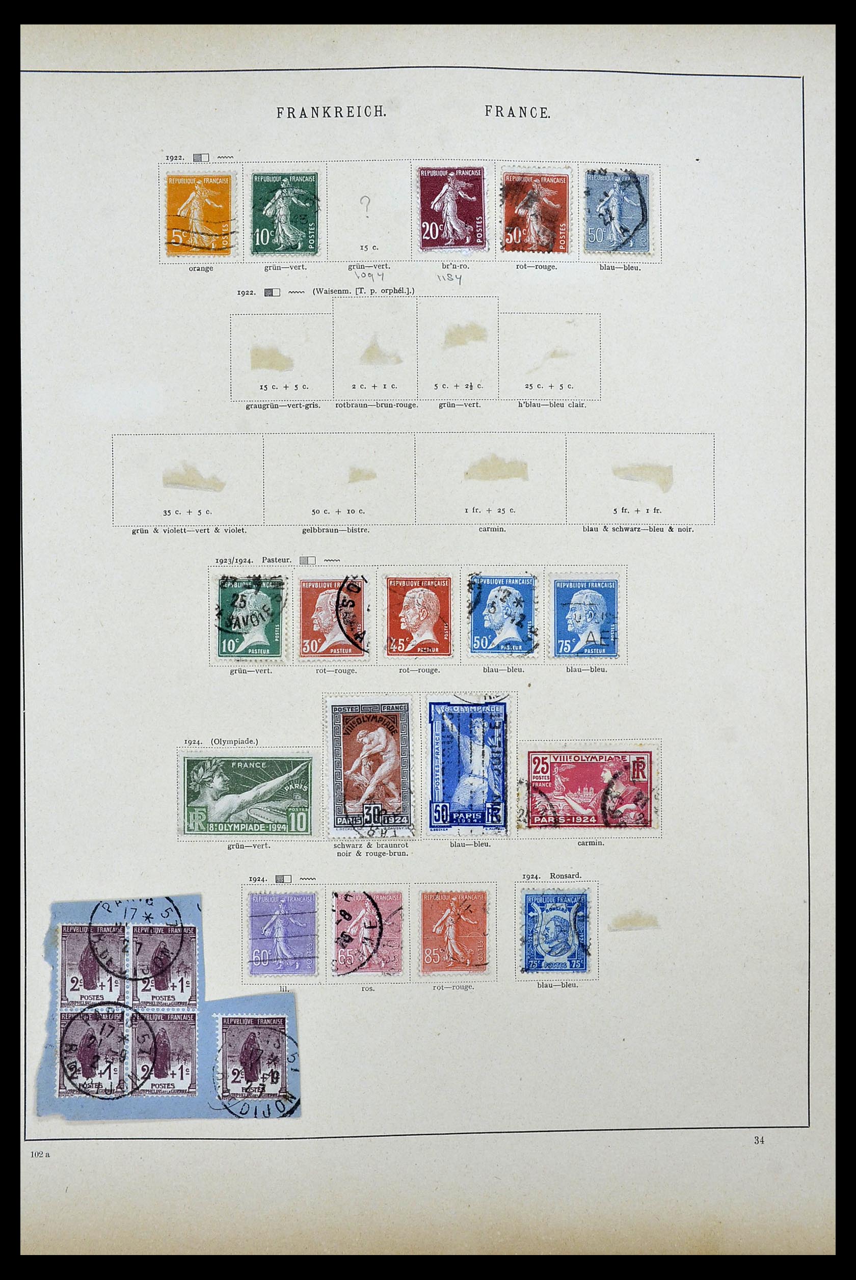 34100 0007 - Postzegelverzameling 34100 Wereld 1840-1935.