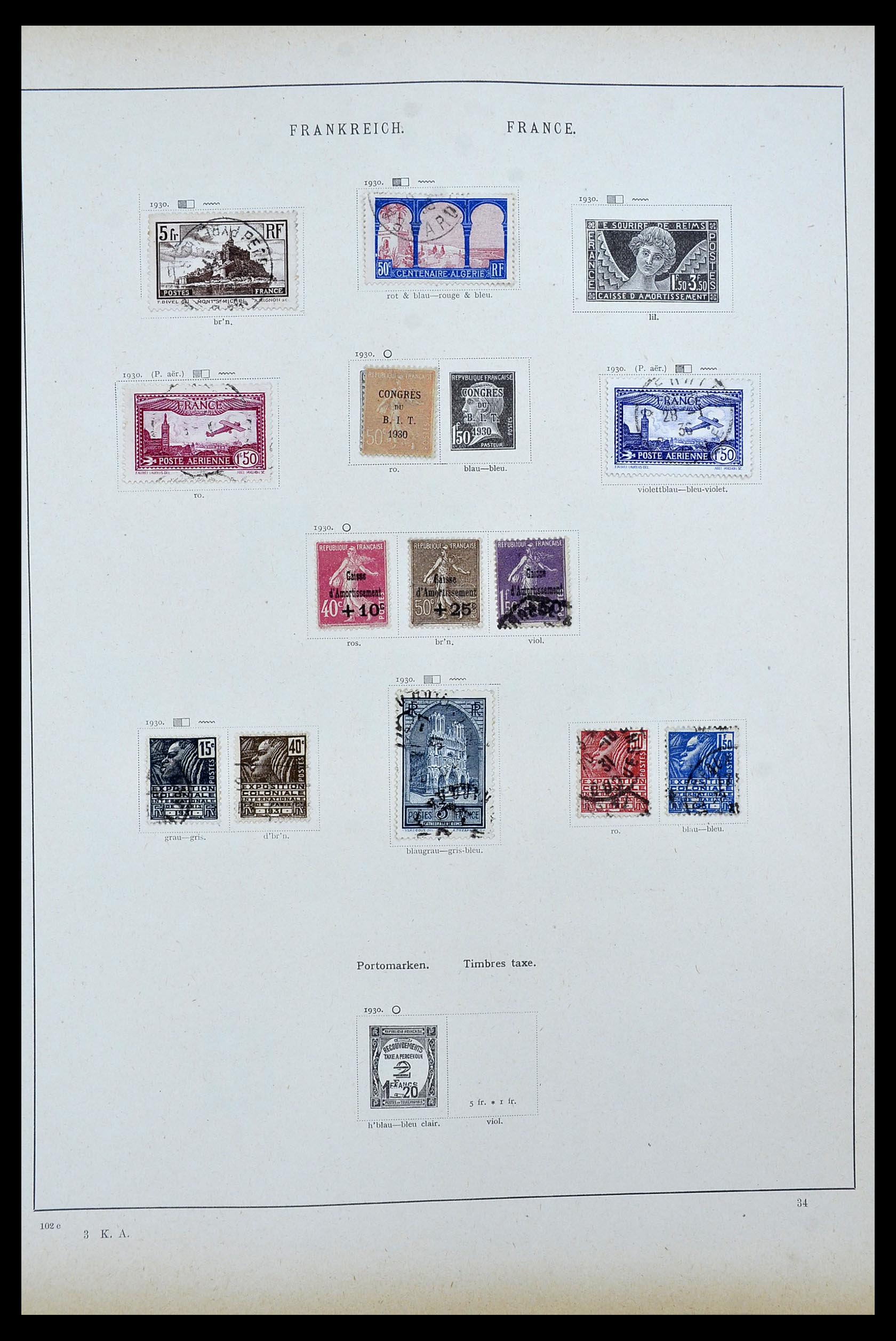 34100 0012 - Postzegelverzameling 34100 Wereld 1840-1935.
