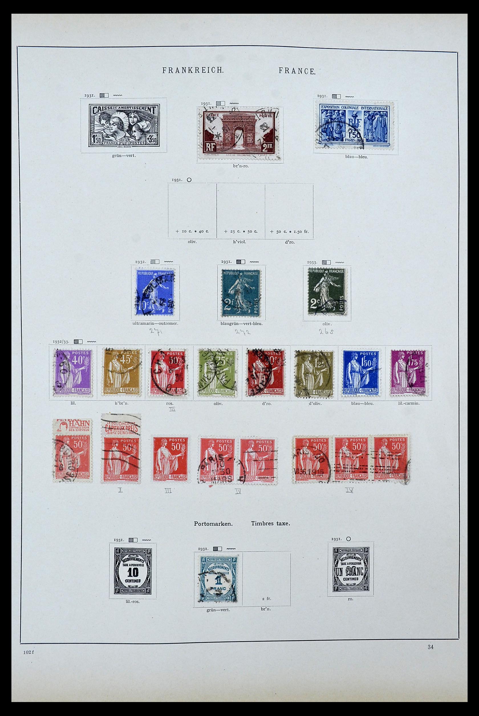 34100 0013 - Postzegelverzameling 34100 Wereld 1840-1935.