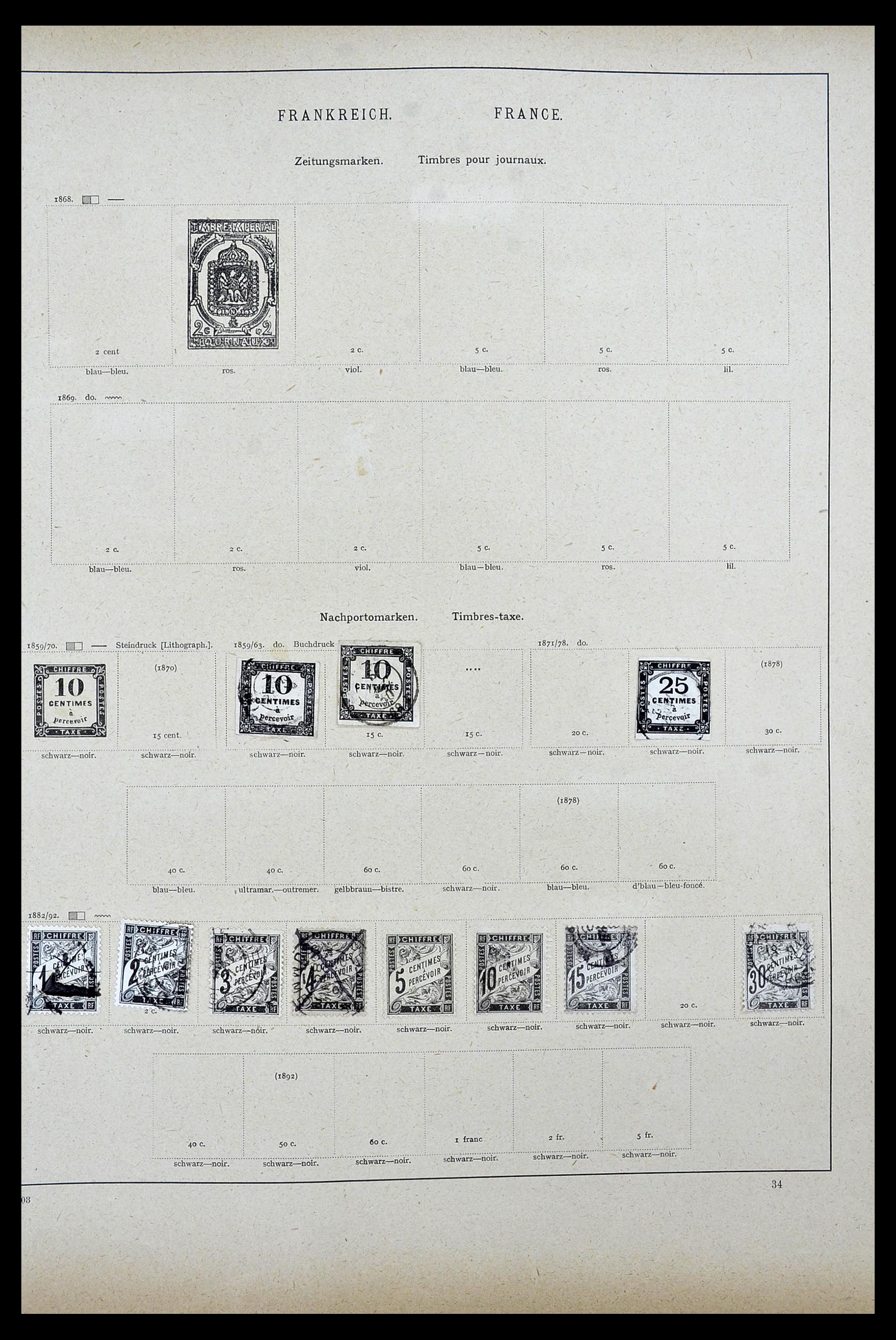 34100 0014 - Postzegelverzameling 34100 Wereld 1840-1935.