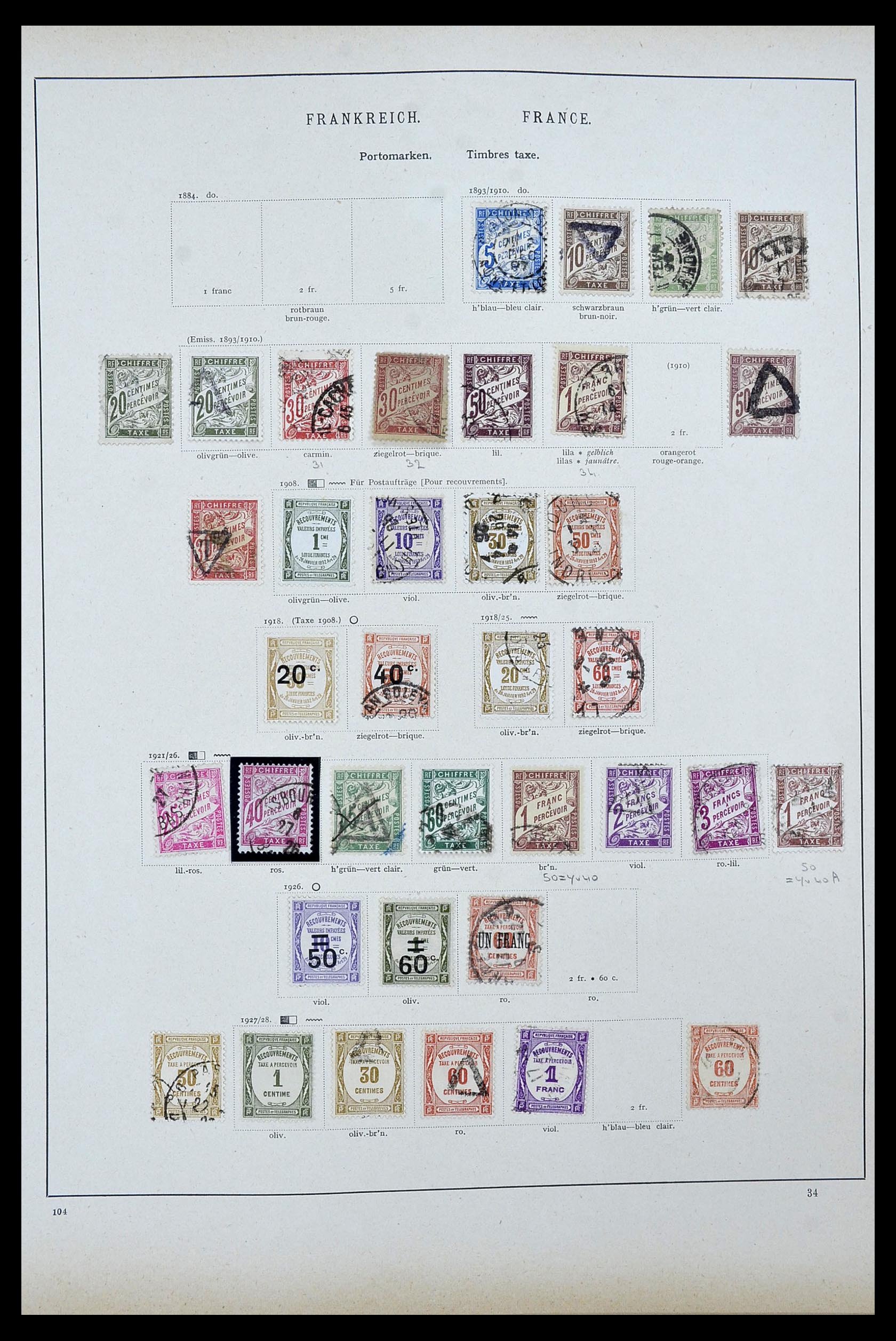 34100 0015 - Postzegelverzameling 34100 Wereld 1840-1935.