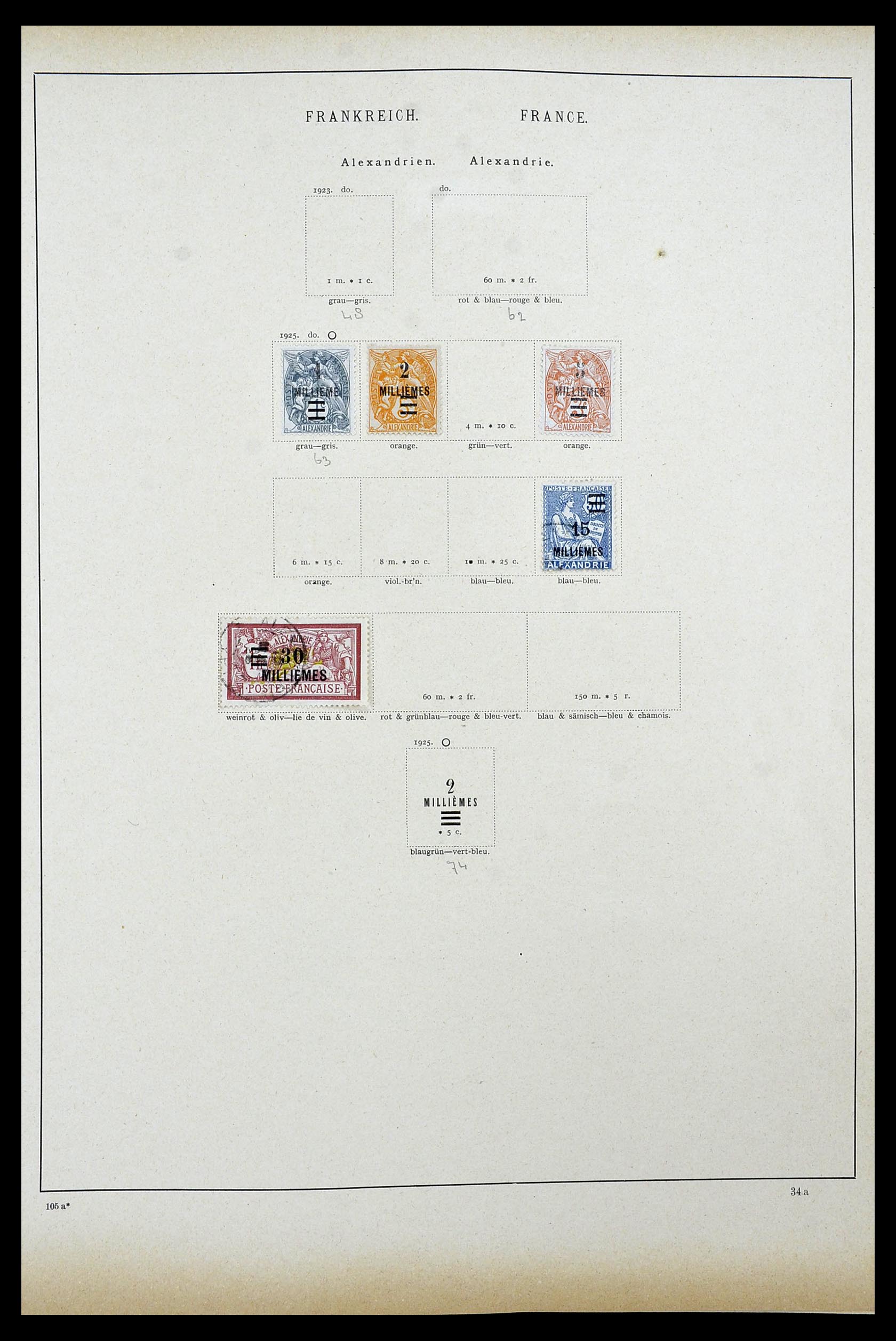 34100 0019 - Postzegelverzameling 34100 Wereld 1840-1935.