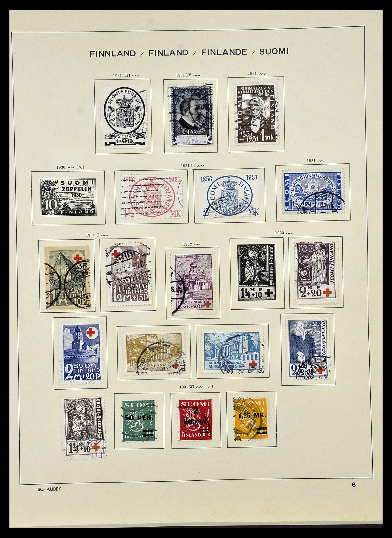 34101 008 - Stamp collection 34101 Finland 1860-1960.