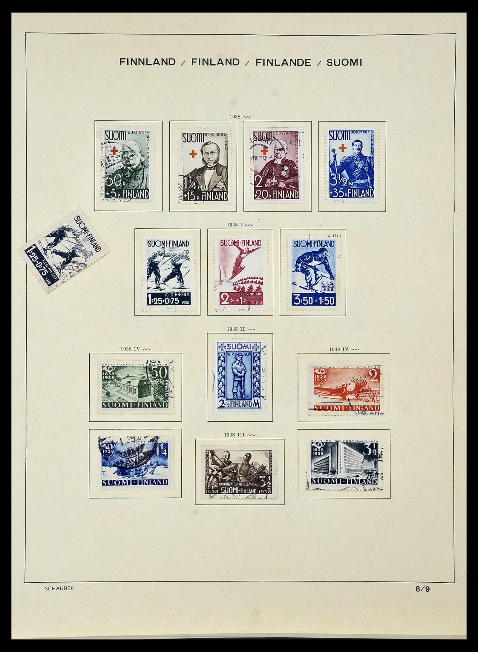 34101 010 - Stamp collection 34101 Finland 1860-1960.