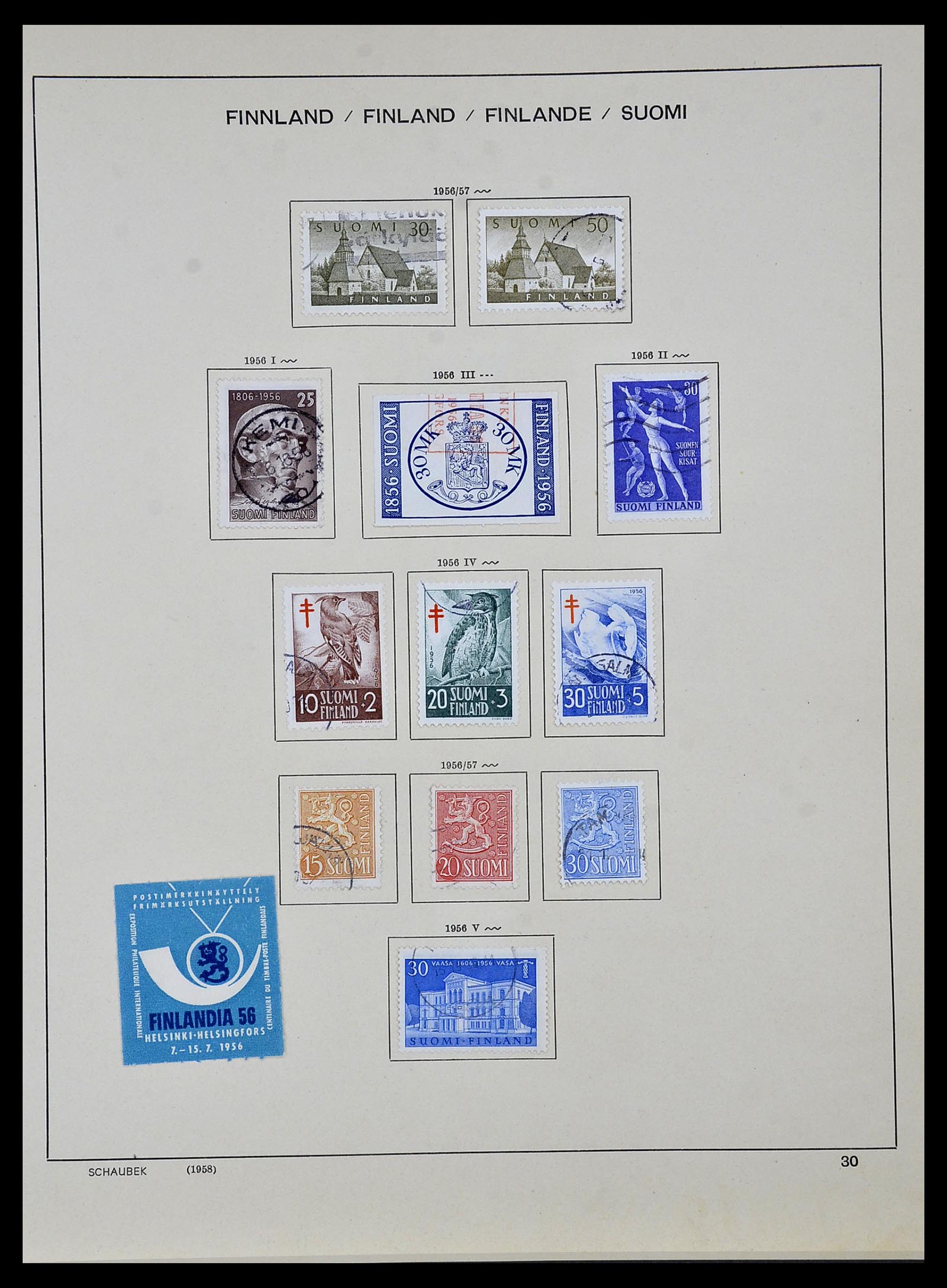 34101 027 - Stamp collection 34101 Finland 1860-1960.