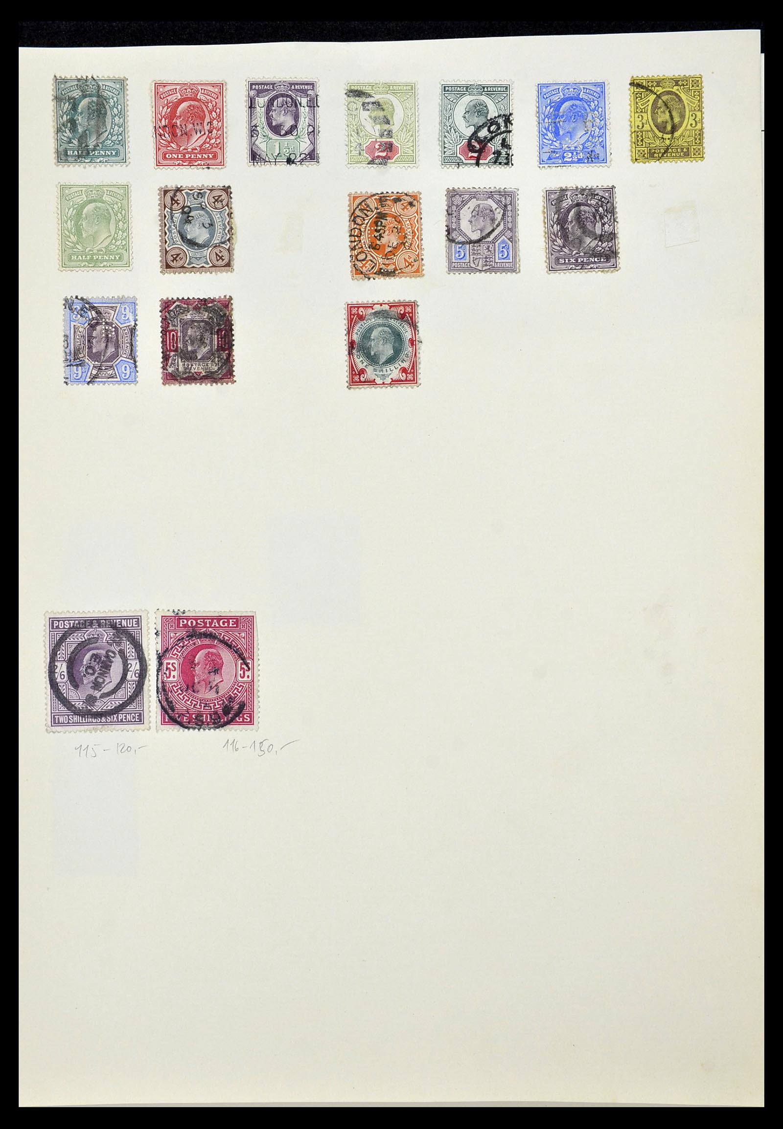 34102 003 - Postzegelverzameling 34102 Engeland 1840-1935.