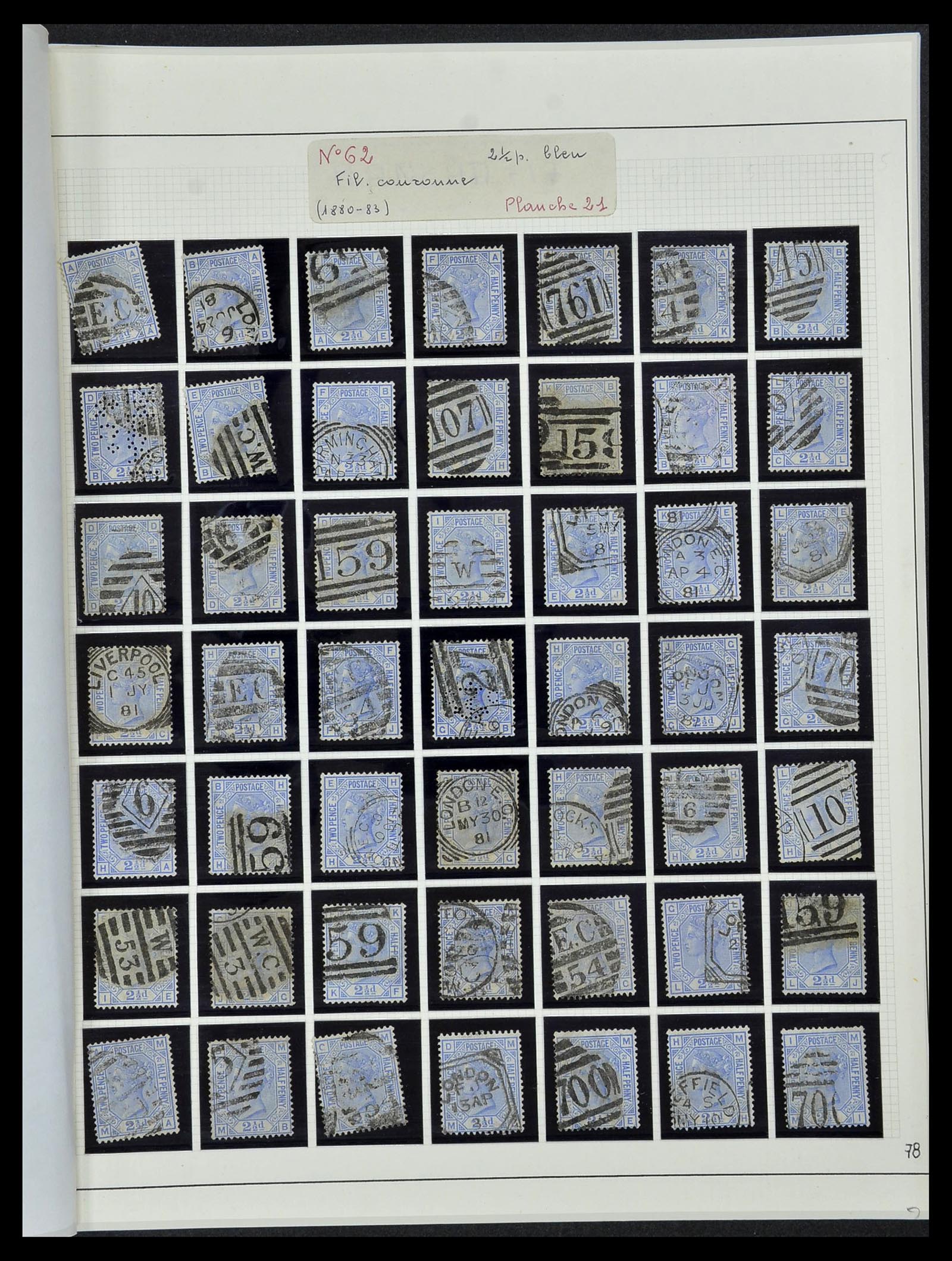 34102 007 - Postzegelverzameling 34102 Engeland 1840-1935.