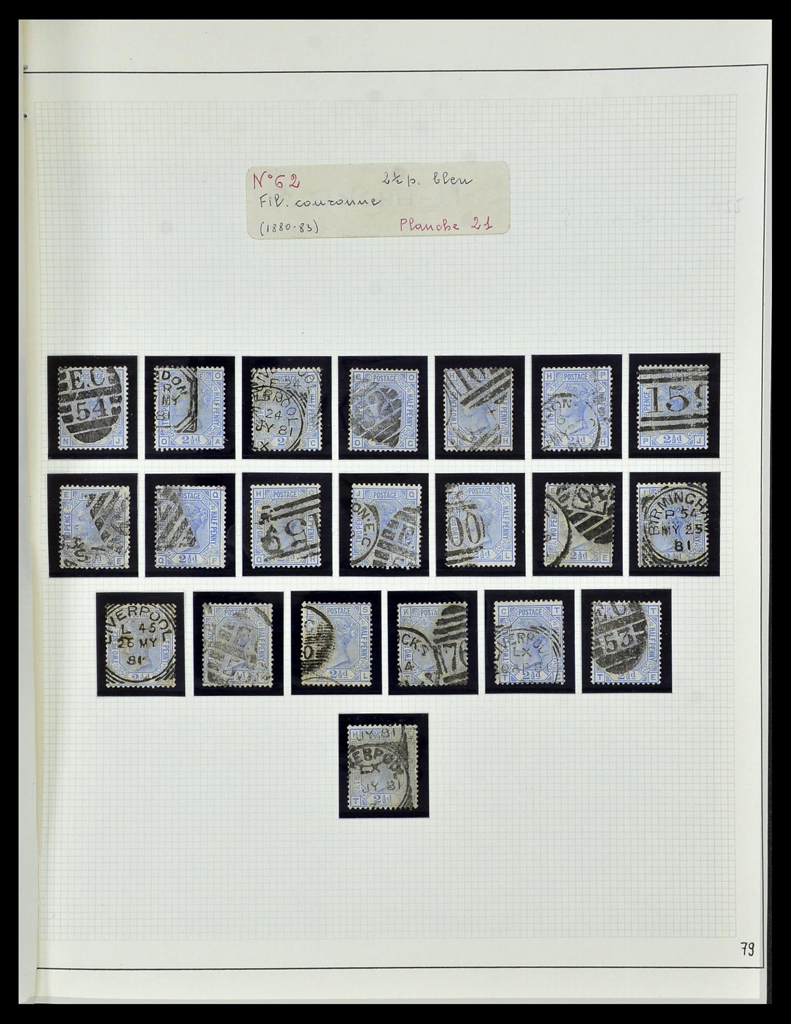 34102 008 - Postzegelverzameling 34102 Engeland 1840-1935.