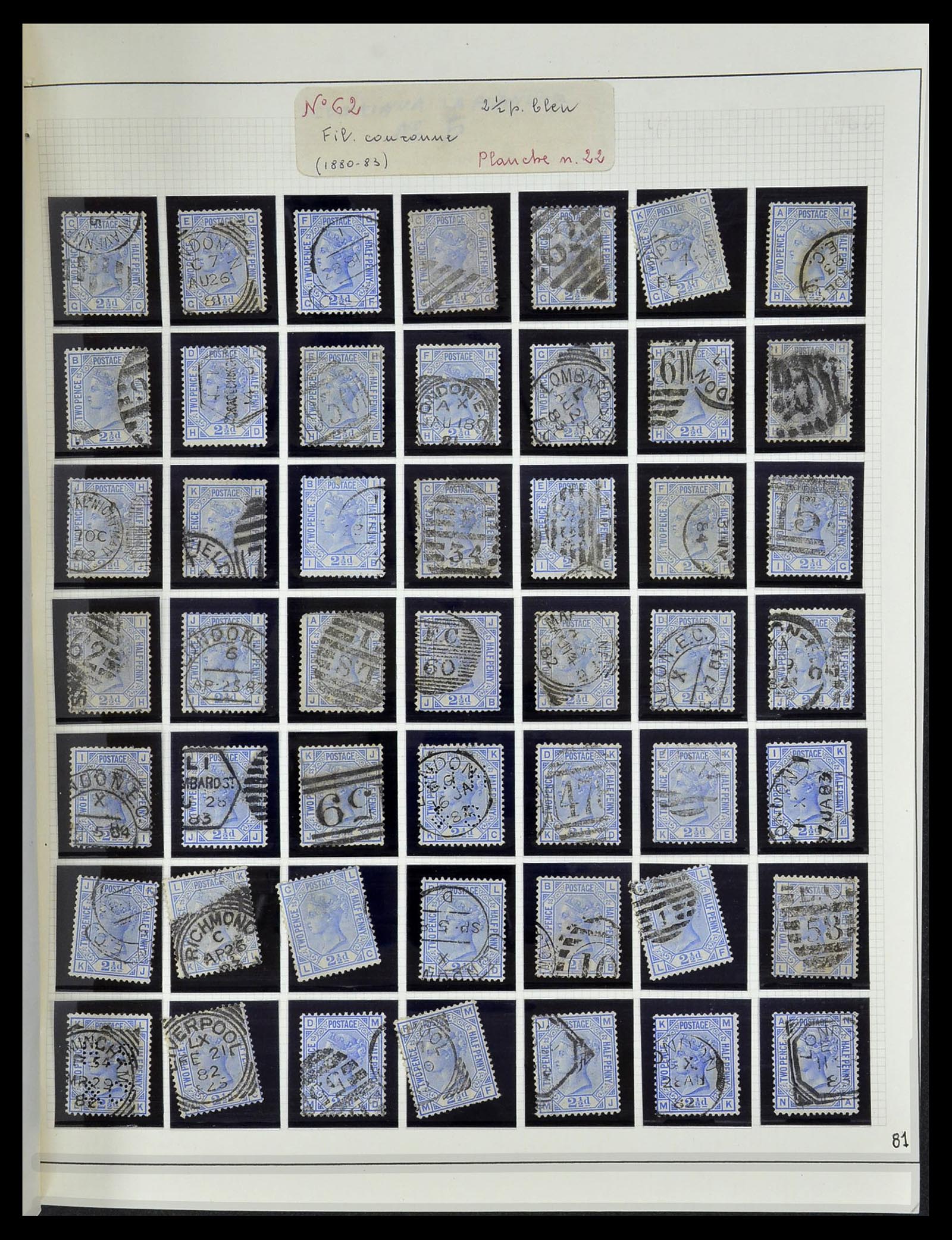 34102 010 - Postzegelverzameling 34102 Engeland 1840-1935.