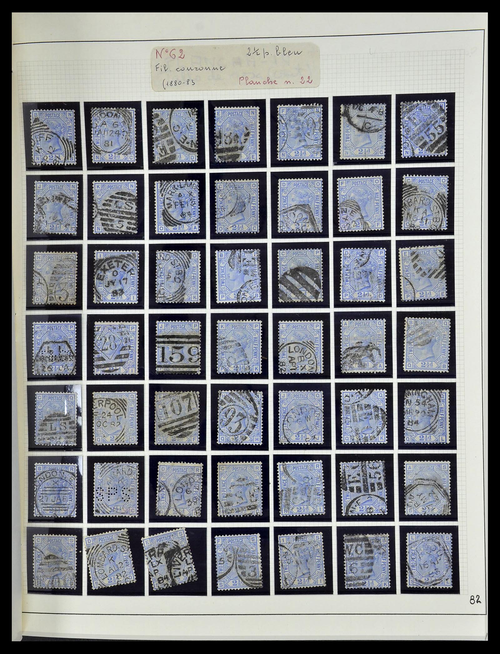 34102 011 - Postzegelverzameling 34102 Engeland 1840-1935.