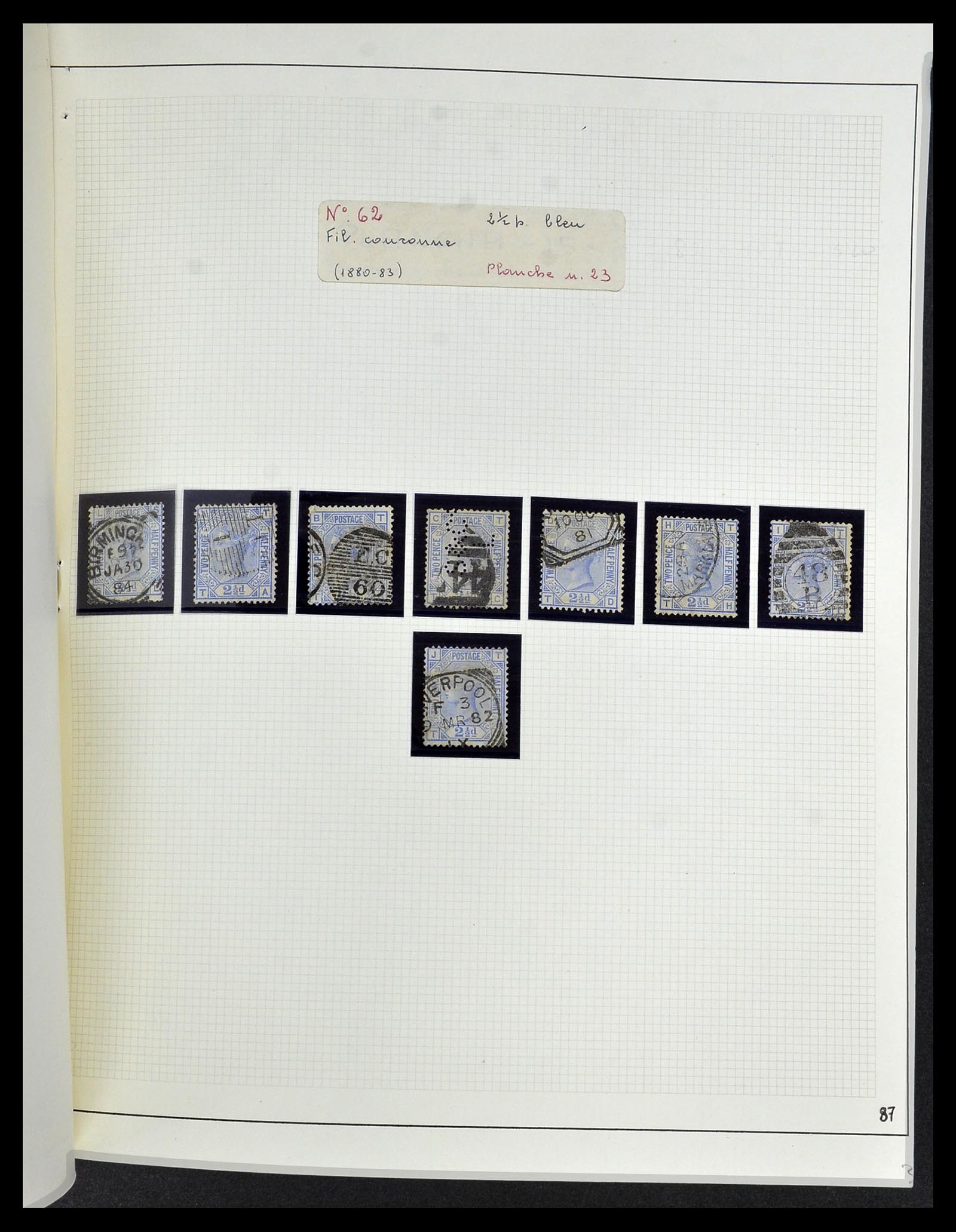 34102 016 - Postzegelverzameling 34102 Engeland 1840-1935.