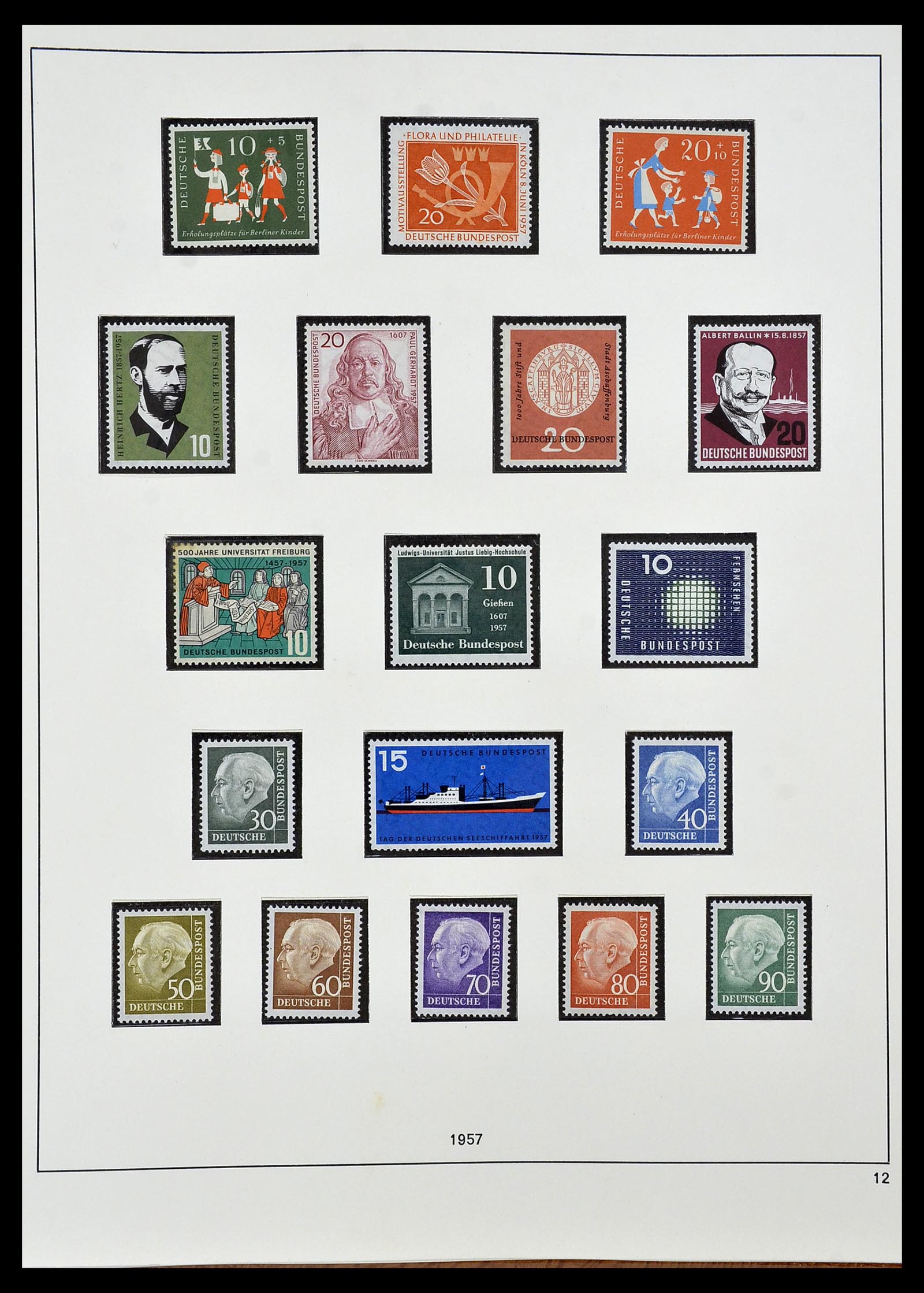 34103 012 - Postzegelverzameling 34103 Bundespost 1949-1990.