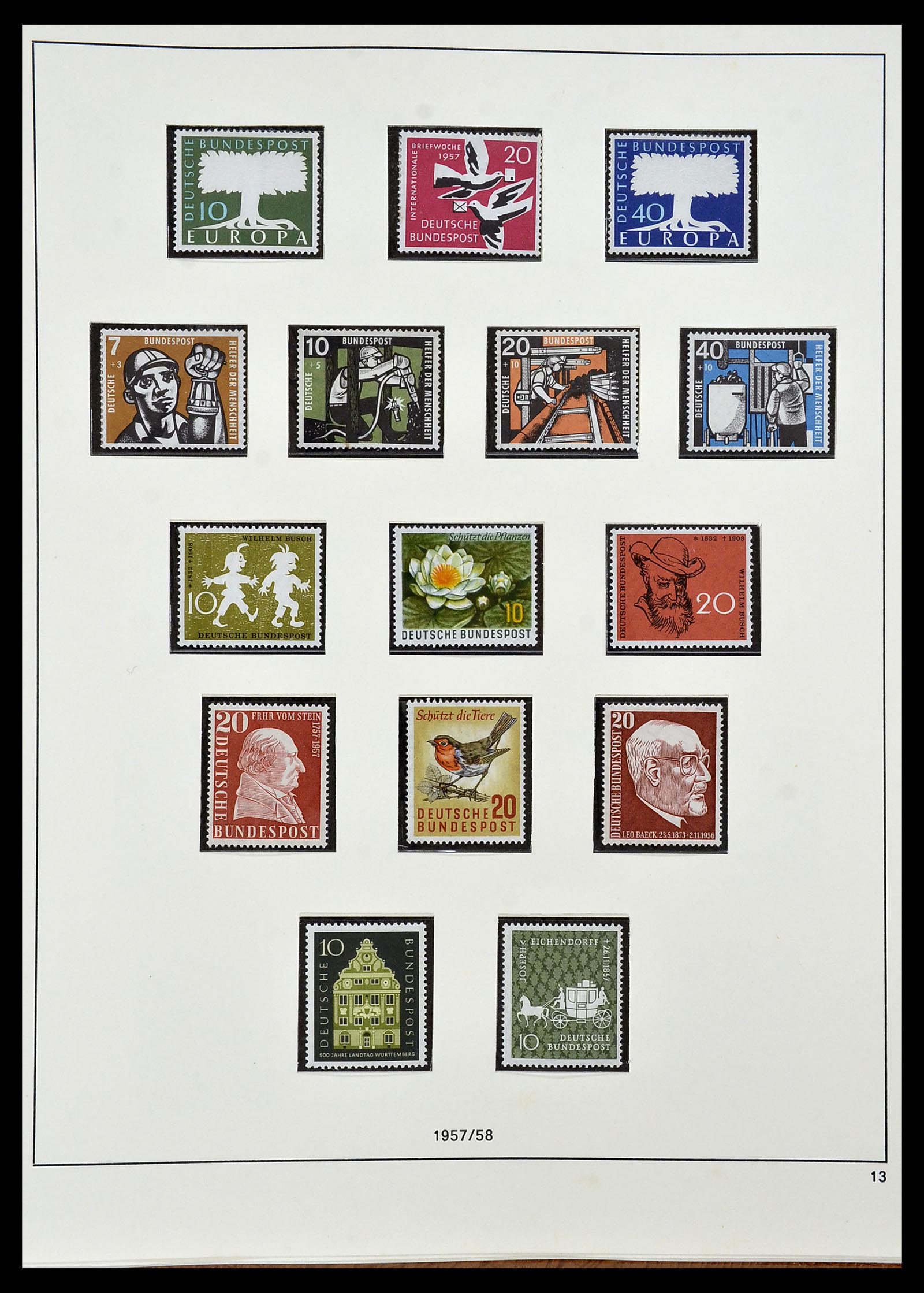 34103 013 - Postzegelverzameling 34103 Bundespost 1949-1990.