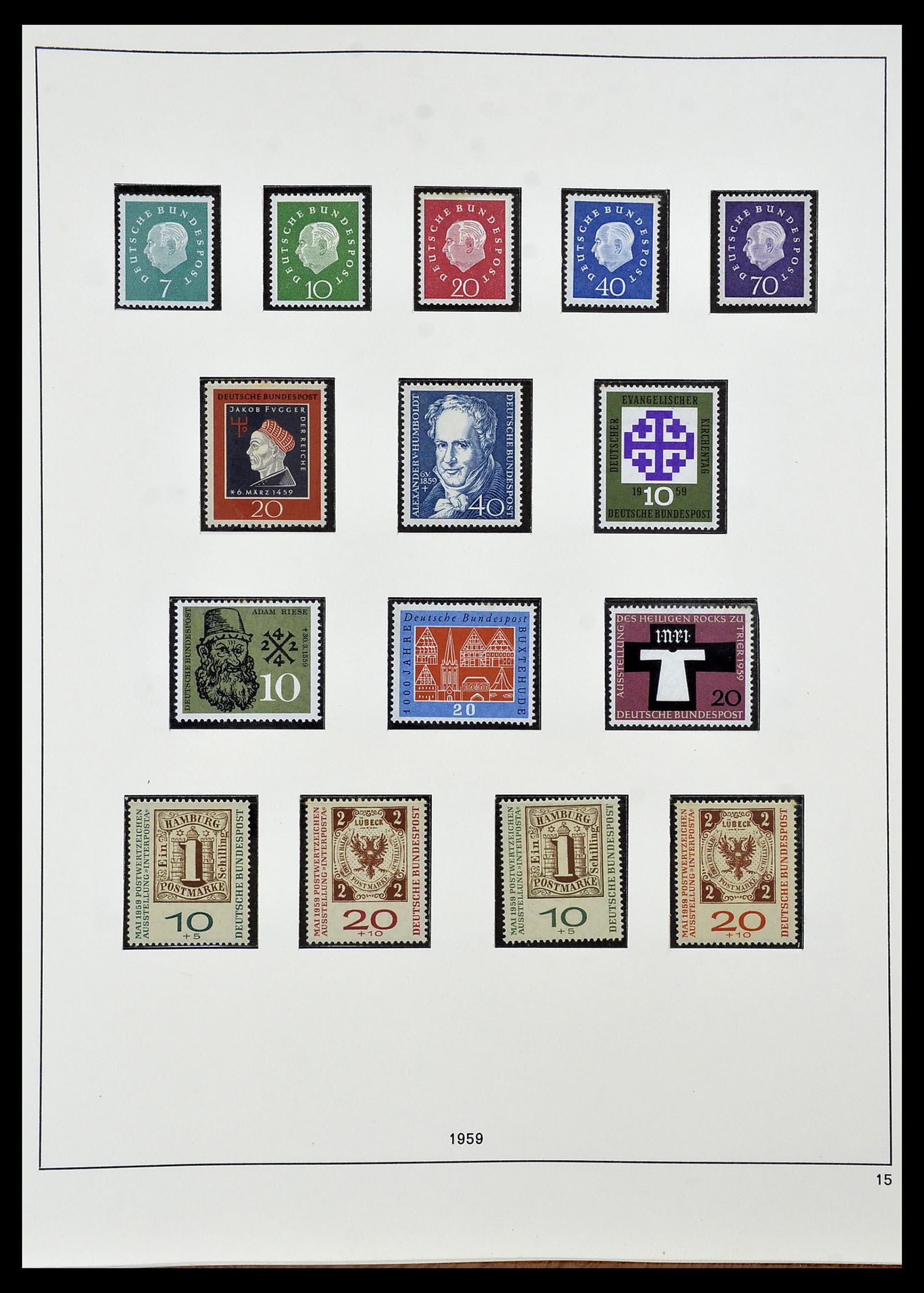 34103 015 - Postzegelverzameling 34103 Bundespost 1949-1990.