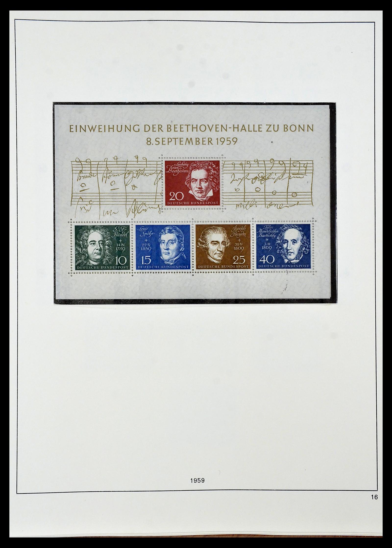 34103 016 - Postzegelverzameling 34103 Bundespost 1949-1990.