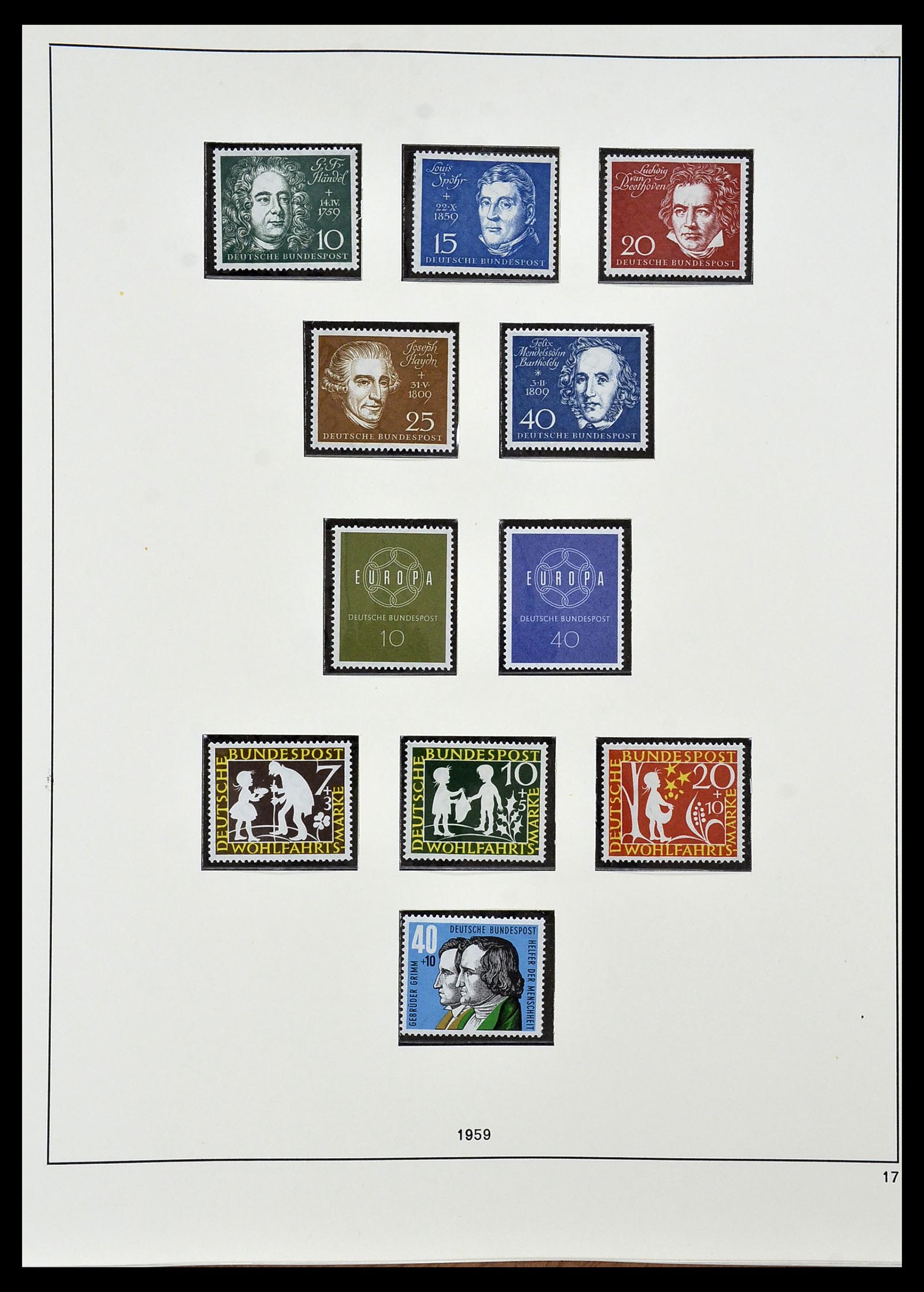 34103 017 - Postzegelverzameling 34103 Bundespost 1949-1990.