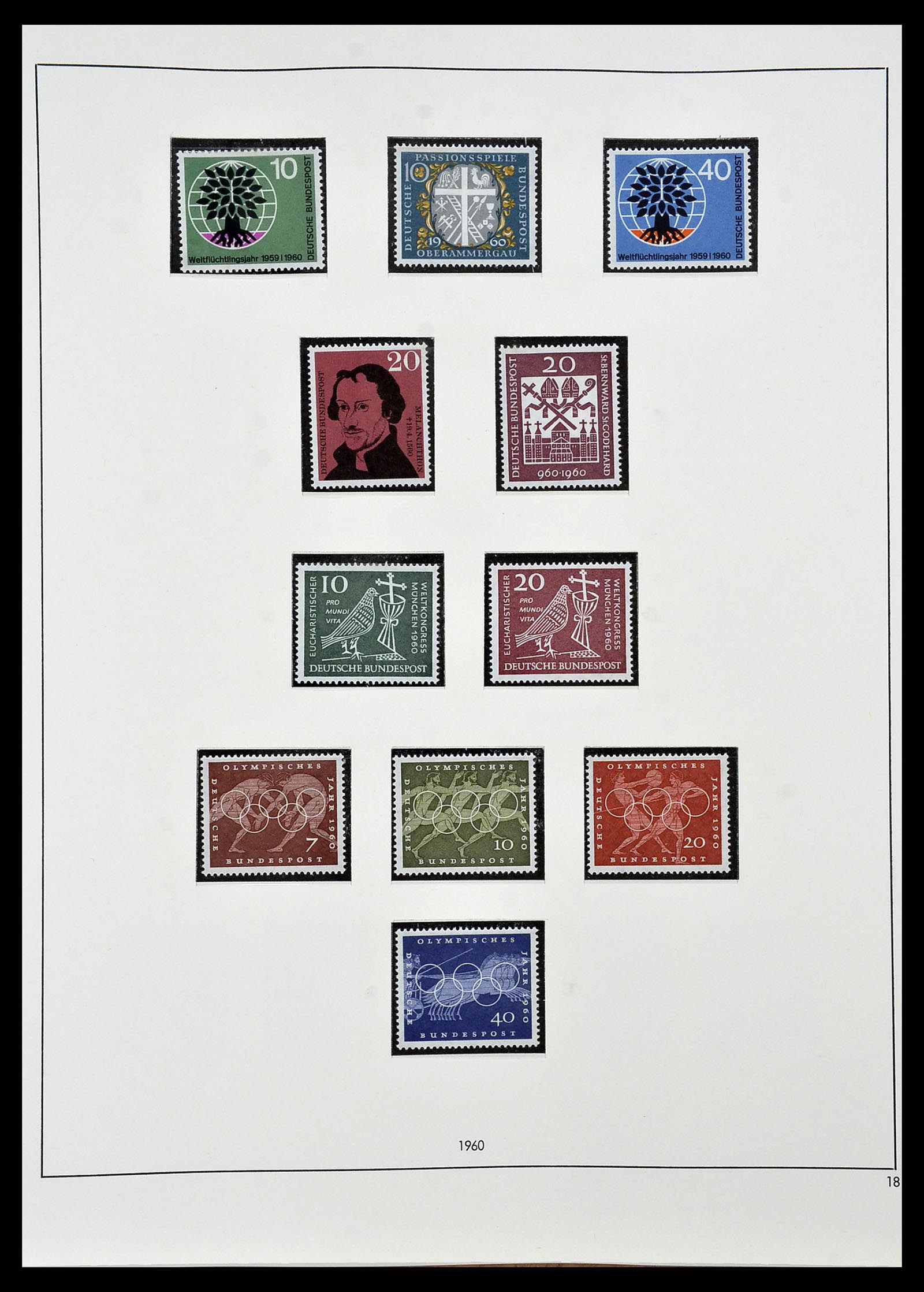 34103 018 - Postzegelverzameling 34103 Bundespost 1949-1990.