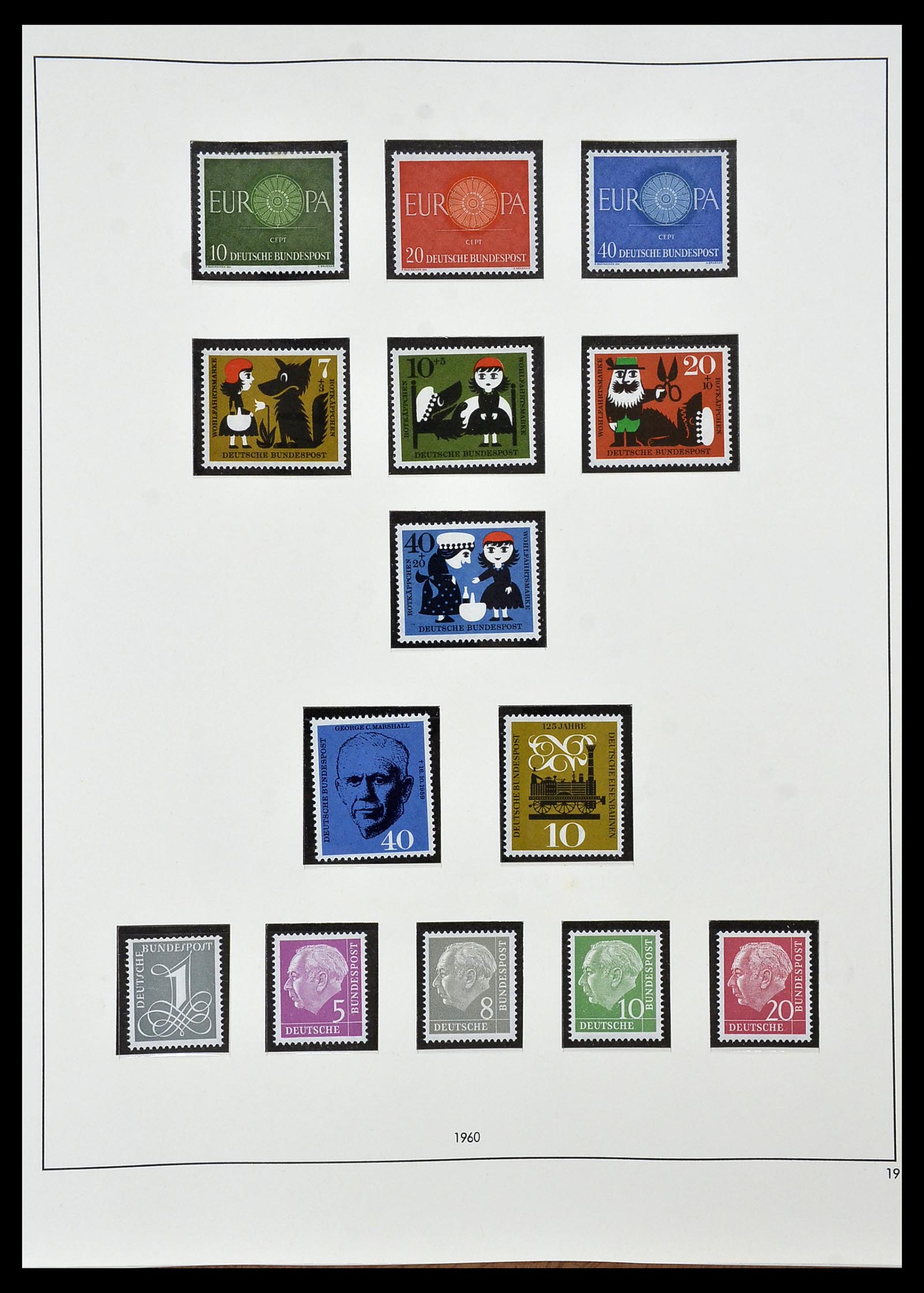 34103 019 - Postzegelverzameling 34103 Bundespost 1949-1990.