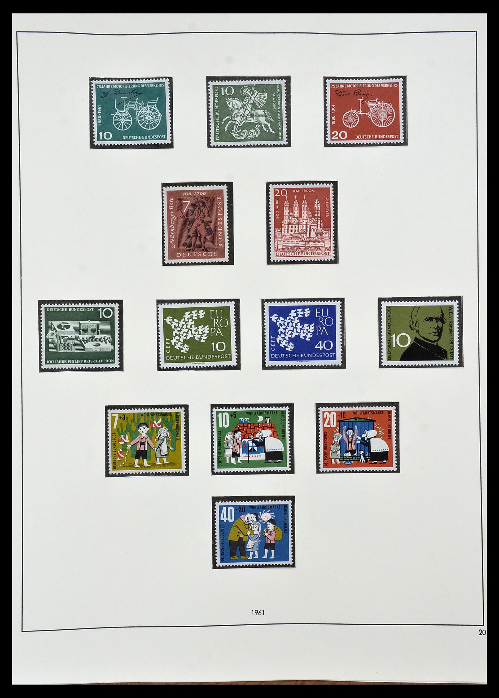 34103 020 - Postzegelverzameling 34103 Bundespost 1949-1990.