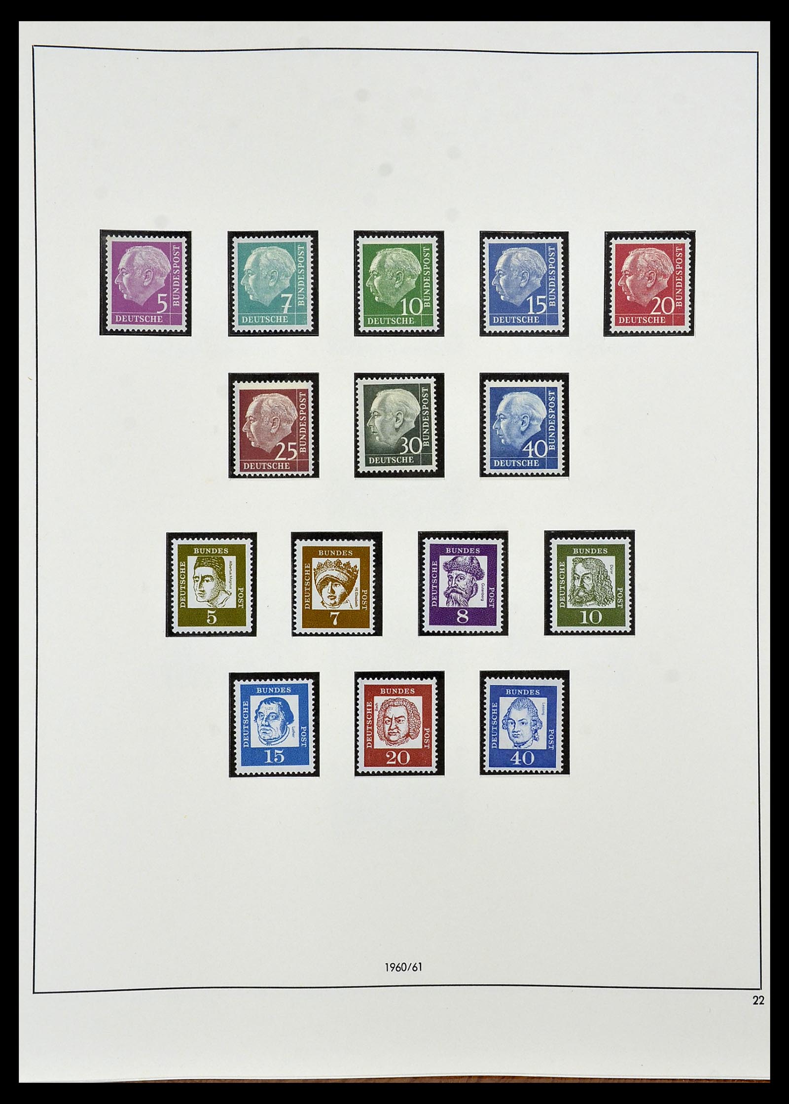 34103 022 - Postzegelverzameling 34103 Bundespost 1949-1990.