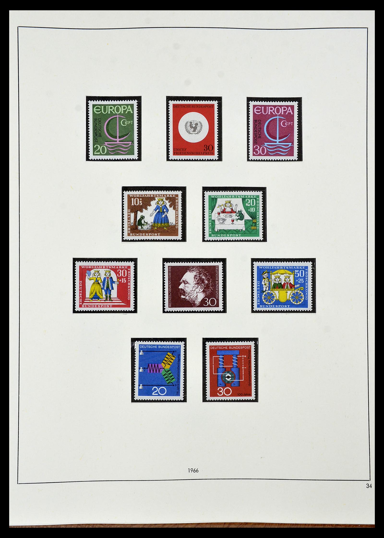 34103 035 - Postzegelverzameling 34103 Bundespost 1949-1990.