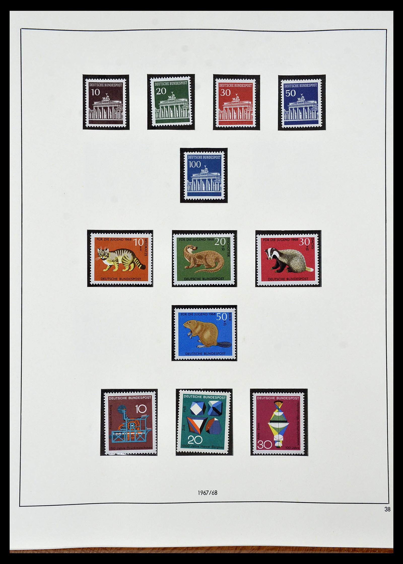 34103 039 - Postzegelverzameling 34103 Bundespost 1949-1990.