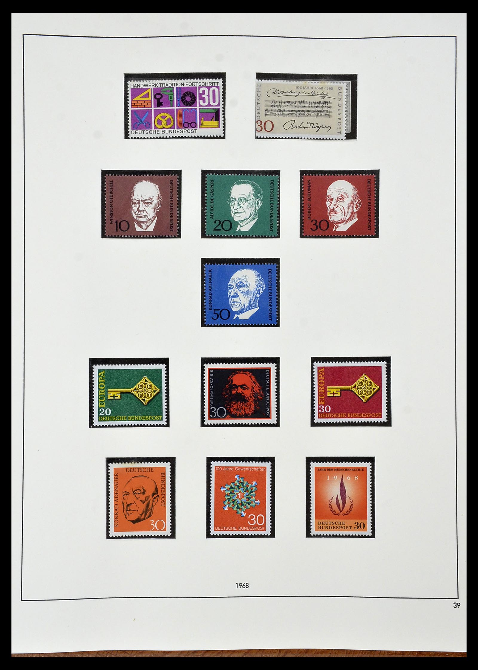 34103 040 - Postzegelverzameling 34103 Bundespost 1949-1990.