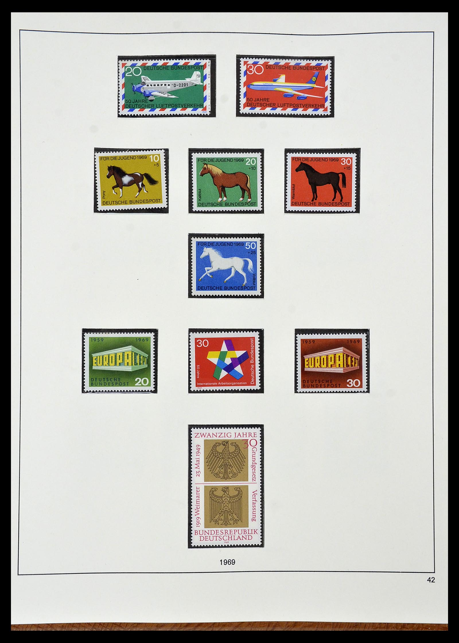 34103 043 - Postzegelverzameling 34103 Bundespost 1949-1990.