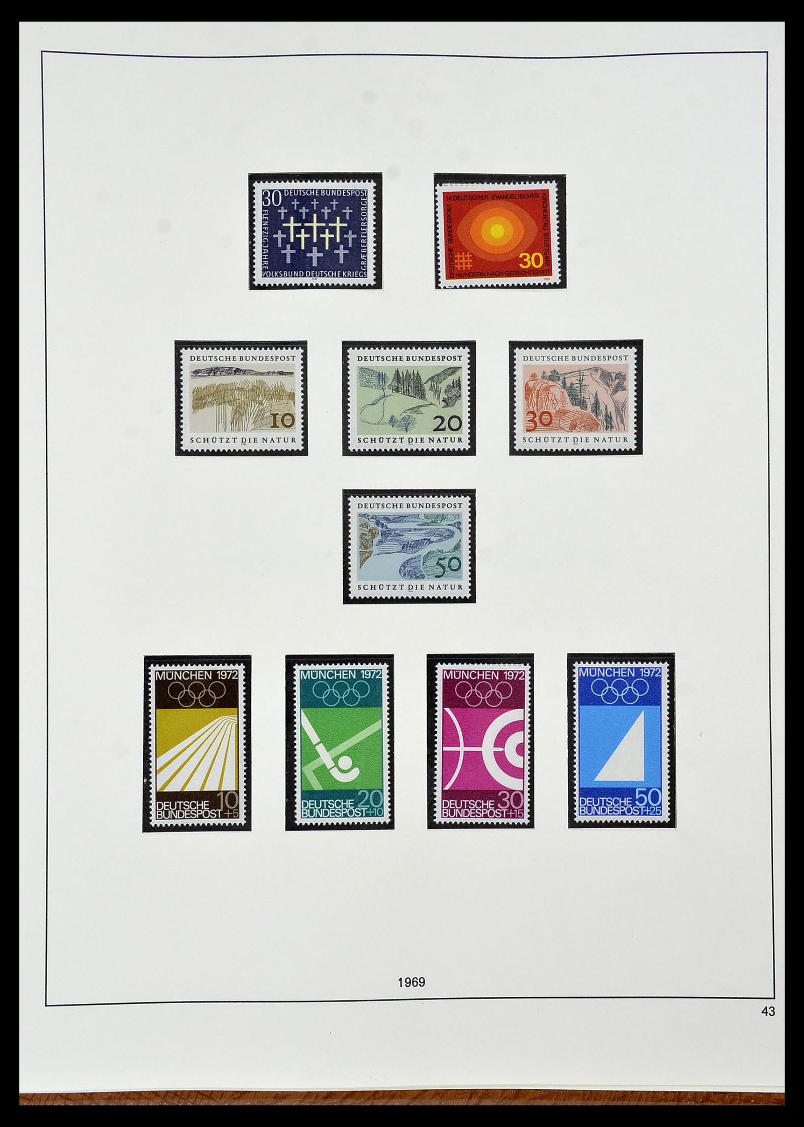 34103 044 - Postzegelverzameling 34103 Bundespost 1949-1990.